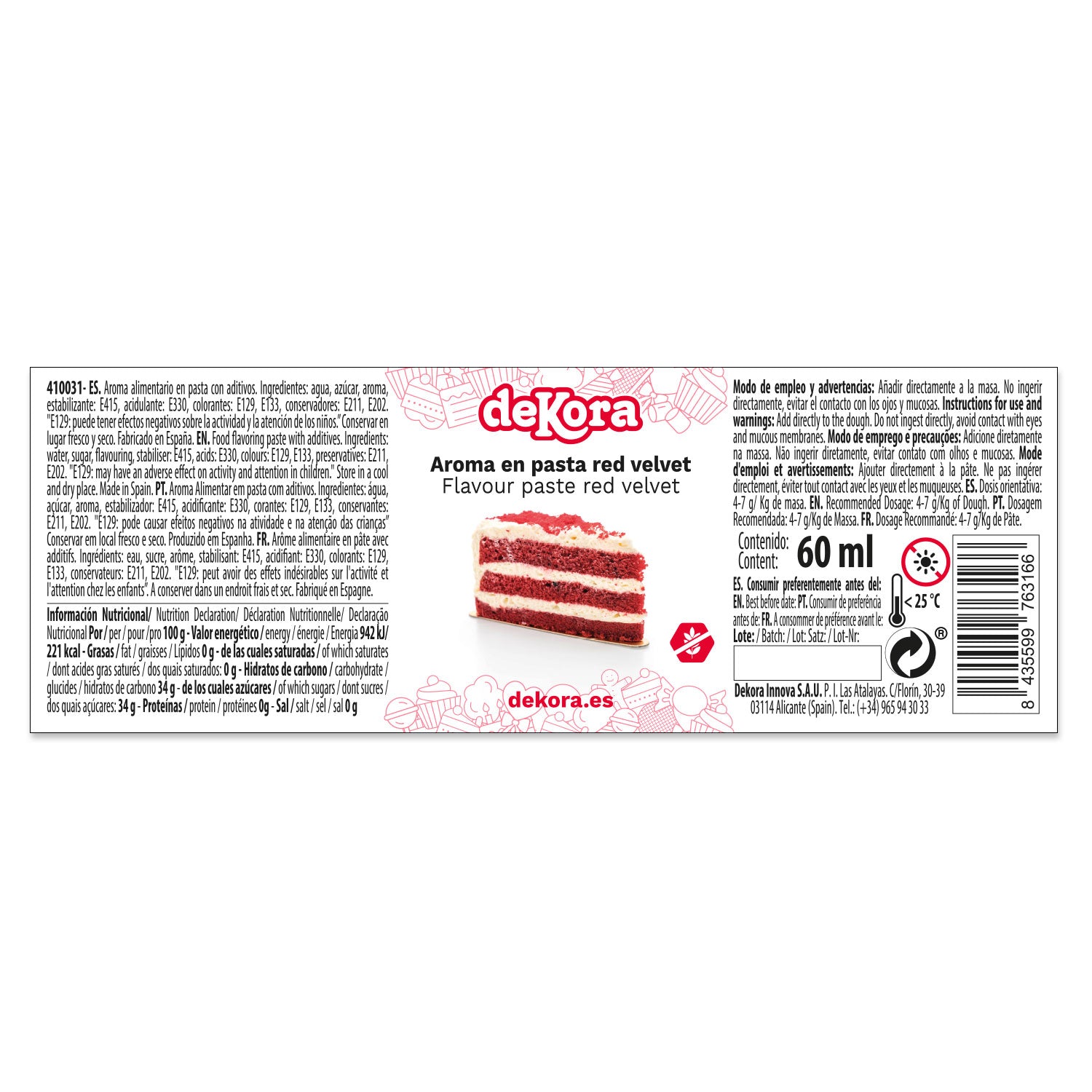 AROMA EM PASTA RED VELVET 60ML