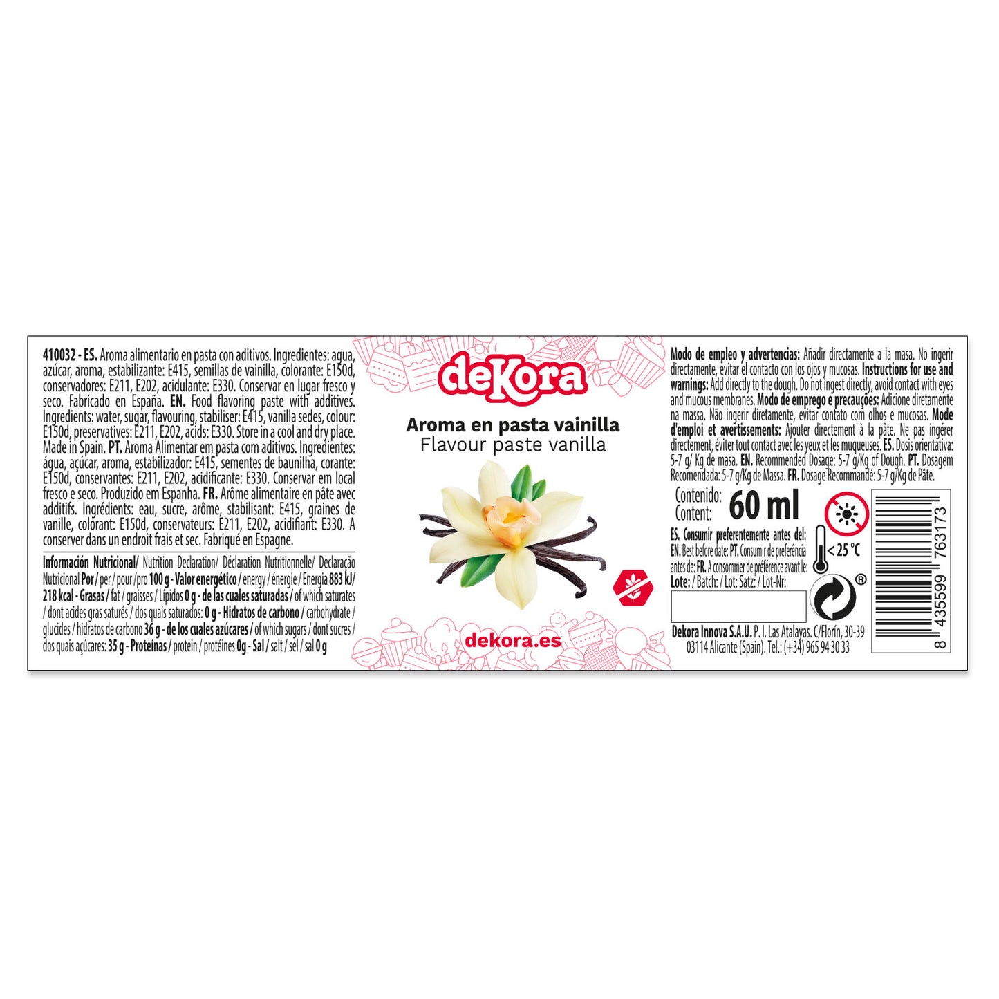 FLAVOUR PASTE VANILLA 60ML
