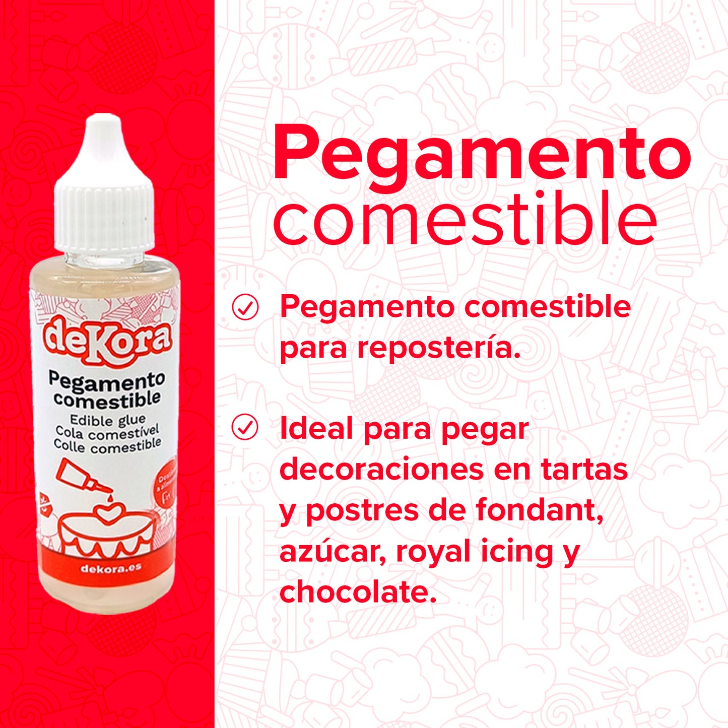 BOÎTE X 9 U COLLE COMESTIBLE 60 g