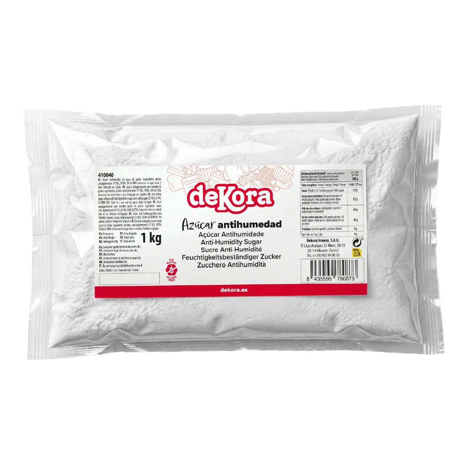 SUCRE ANTI-AGGLOMÉRANT 1 KG