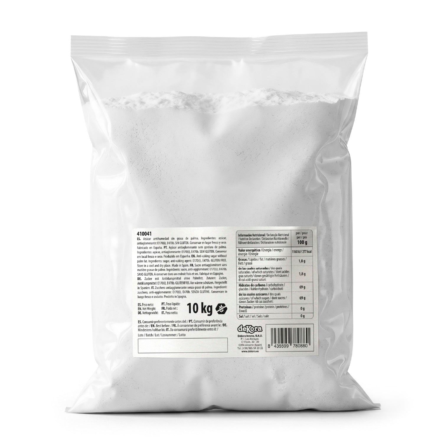 SUCRE ANTI-AGGLOMÉRANT 10KG