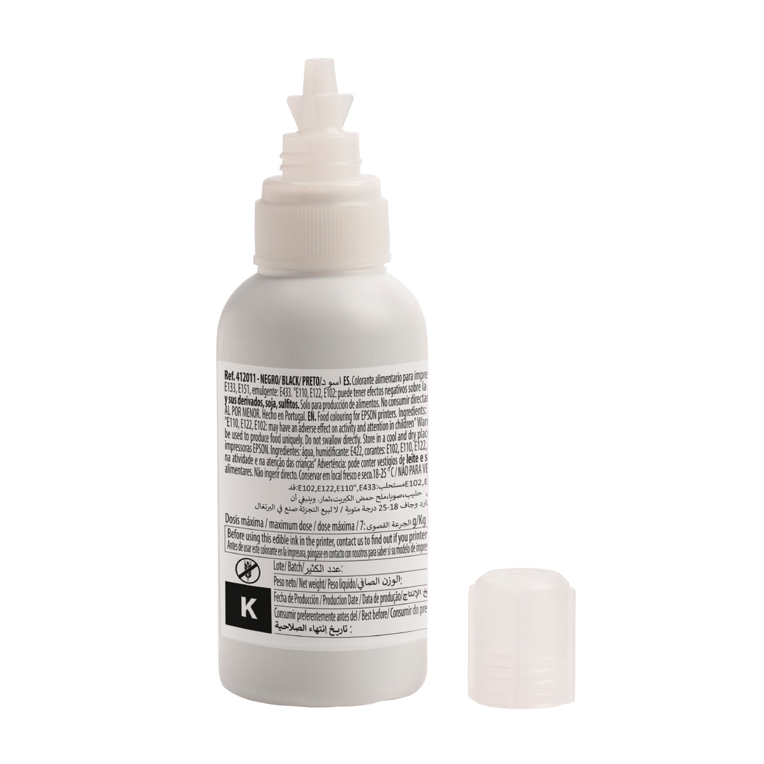 BOTE COLORANTE NEGRO 80CC PARA CARTUCHOS EPSON
