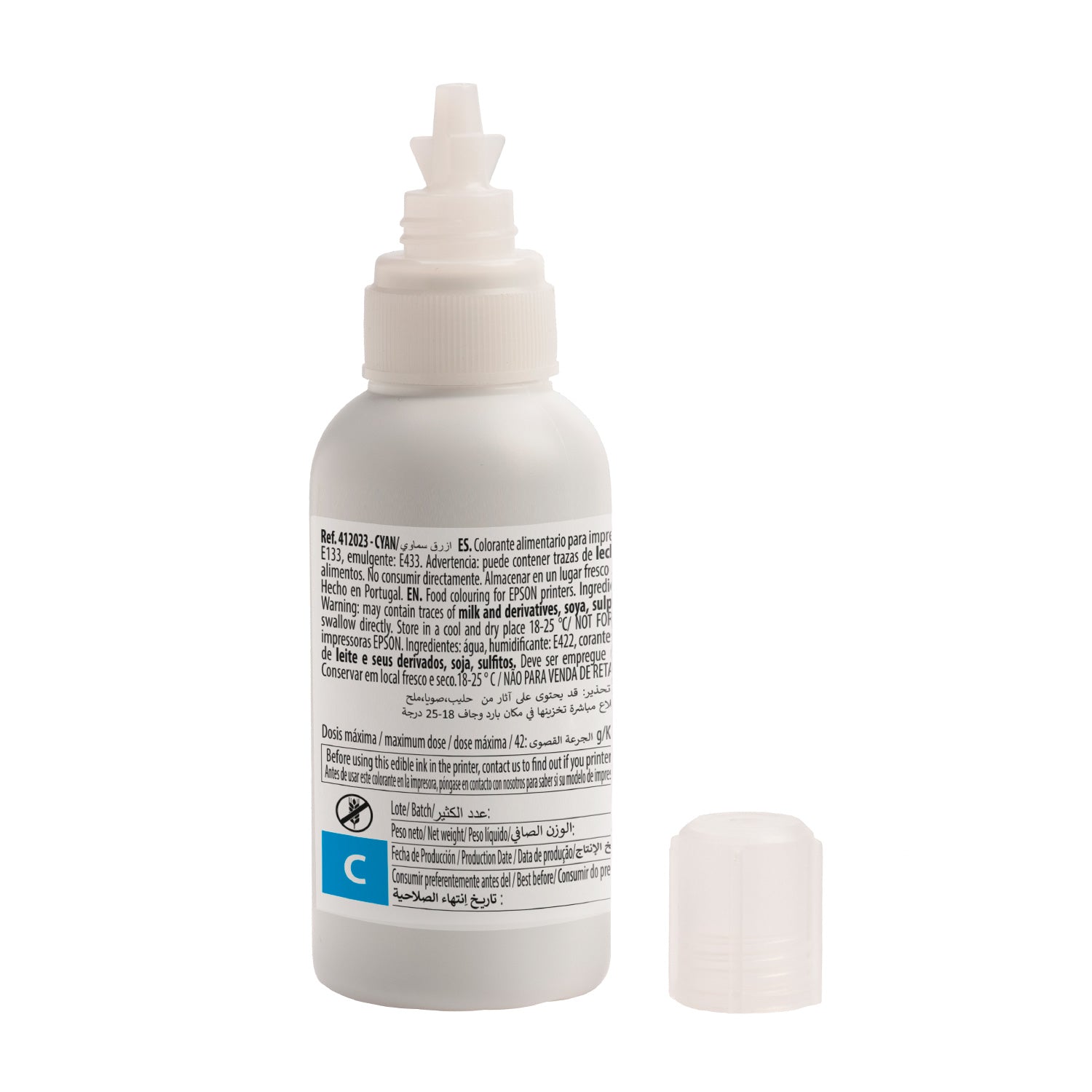POT COLORANT 100CC CYAN POUR CARTOUCHES DENCRE EPSON