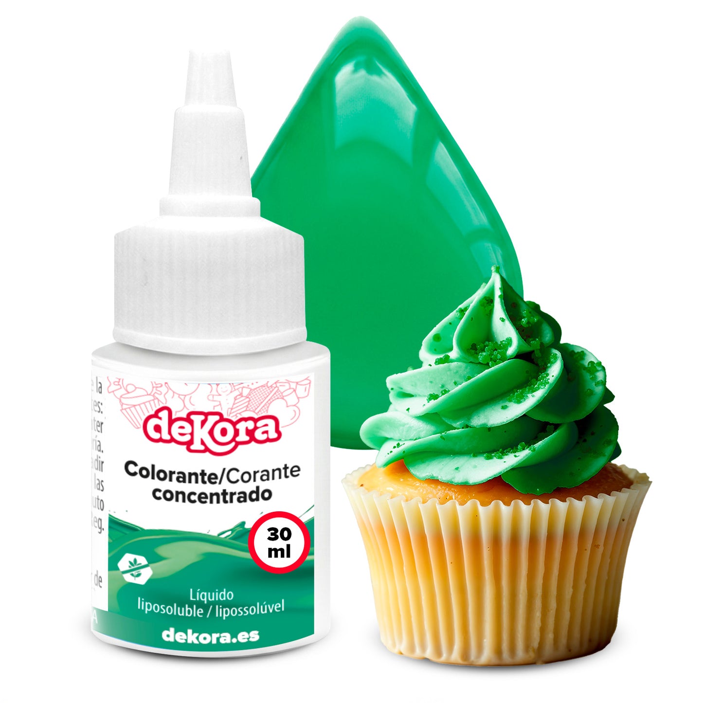 SUPER COLOR LÍQUIDO LIPOSOLÚVEL VERDE AZOFREE 30ML
