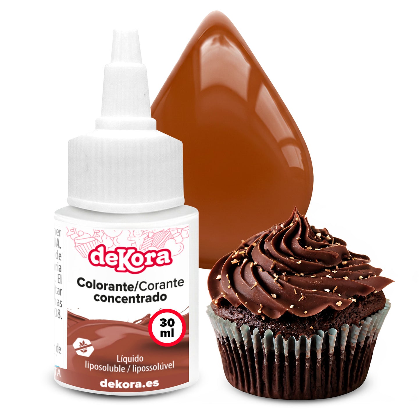 CORANTE CONCENTRADO LÍQUIDO MARROM 30ML