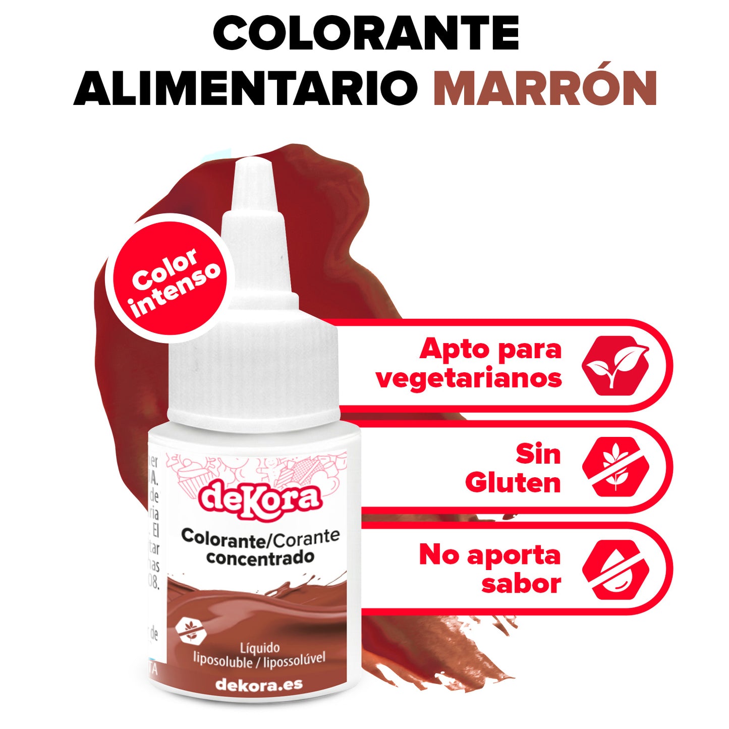 CORANTE CONCENTRADO LÍQUIDO MARROM 30ML