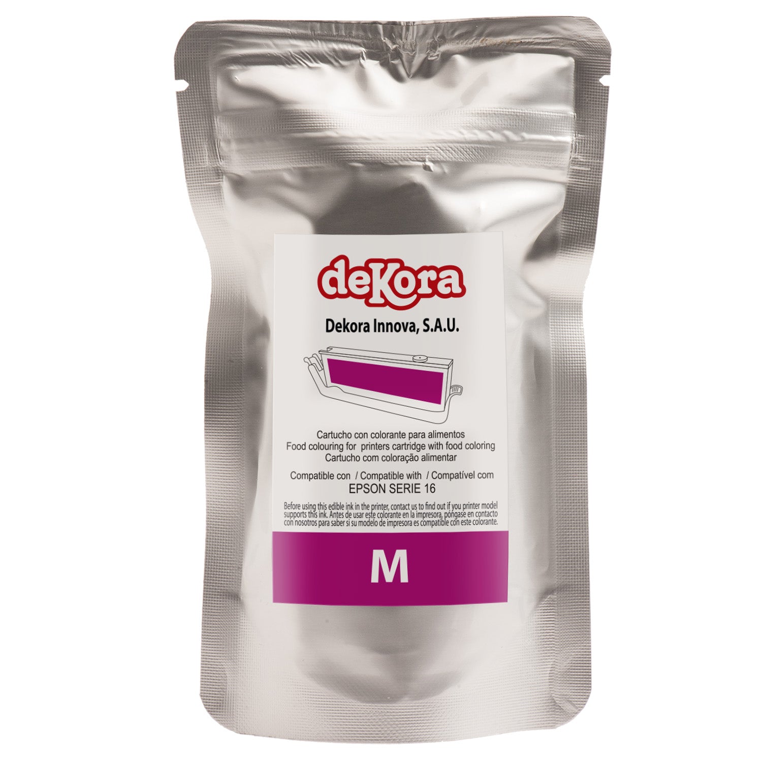 CARTUCHO DE TINTA COMESTÍVEL MAGENTA EPSON SERIE 16
