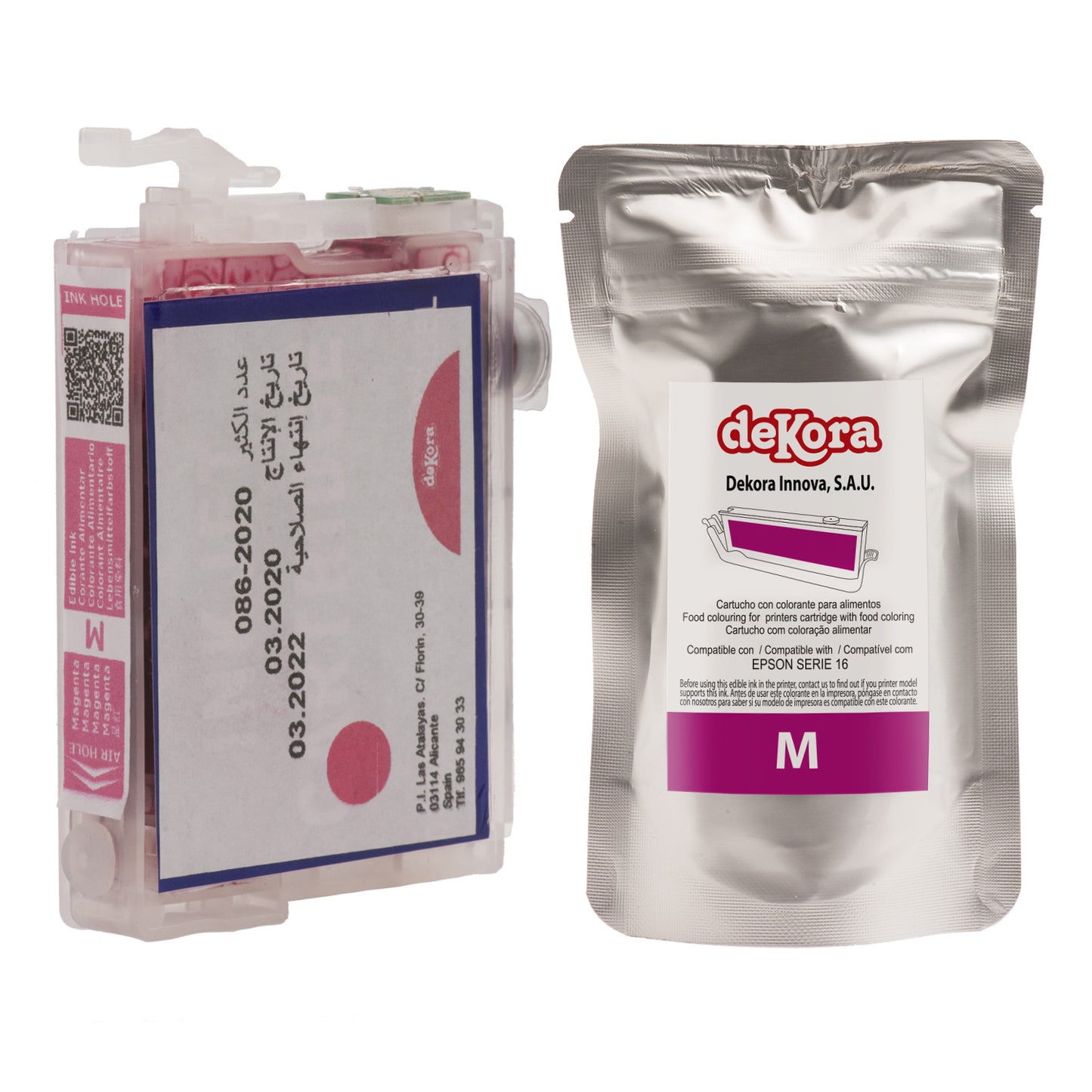 CARTUCHO TINTA ALIMENTARIA COLOR MAGENTA PARA EPSON SERIE 16