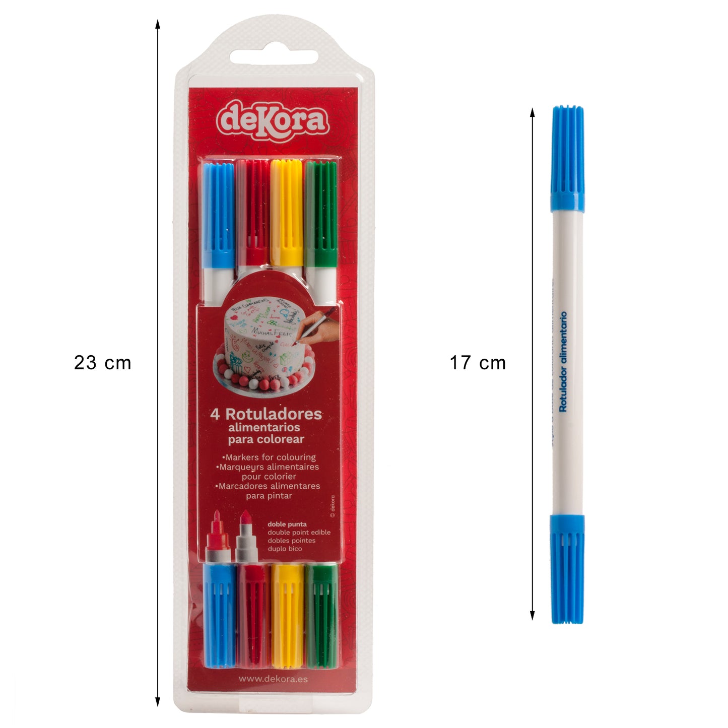 DISPLAY 12 BLISTER 4 ROTULADORES COLORES DOBLE PUNTA
