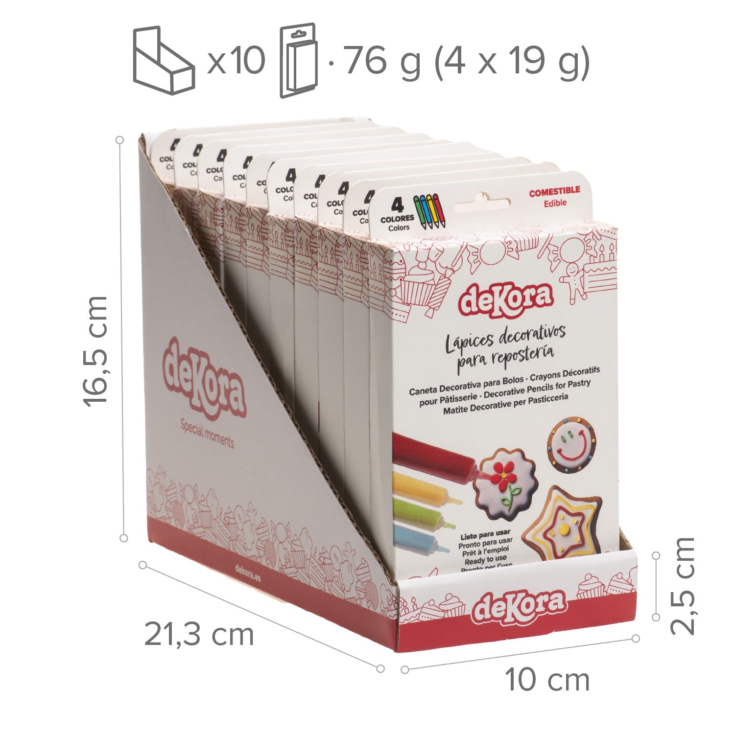 SET 4 COULEURS GEL GLACÉ (4X19G)