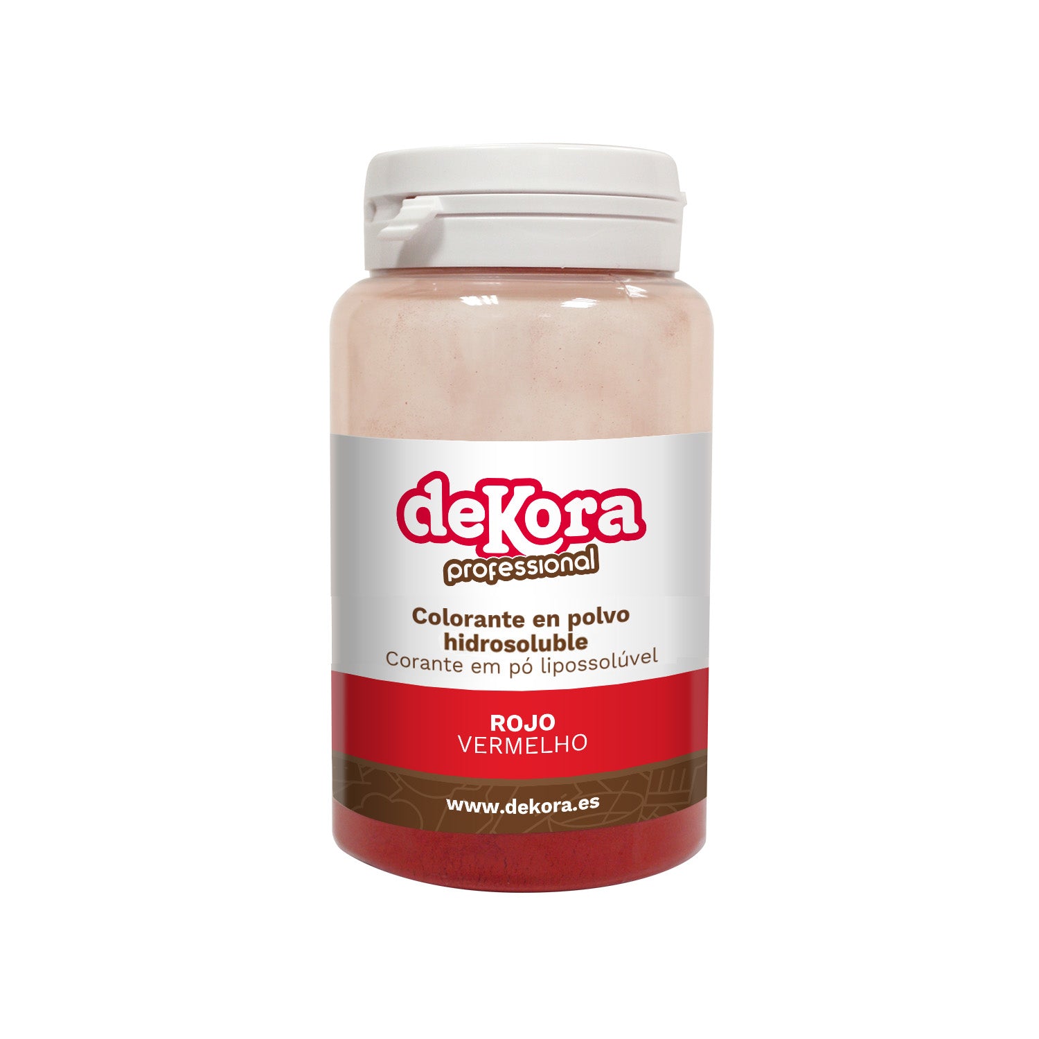 COLORANTE EM PÓ HIDROSSOLÚVEL VERMELHO 25GR