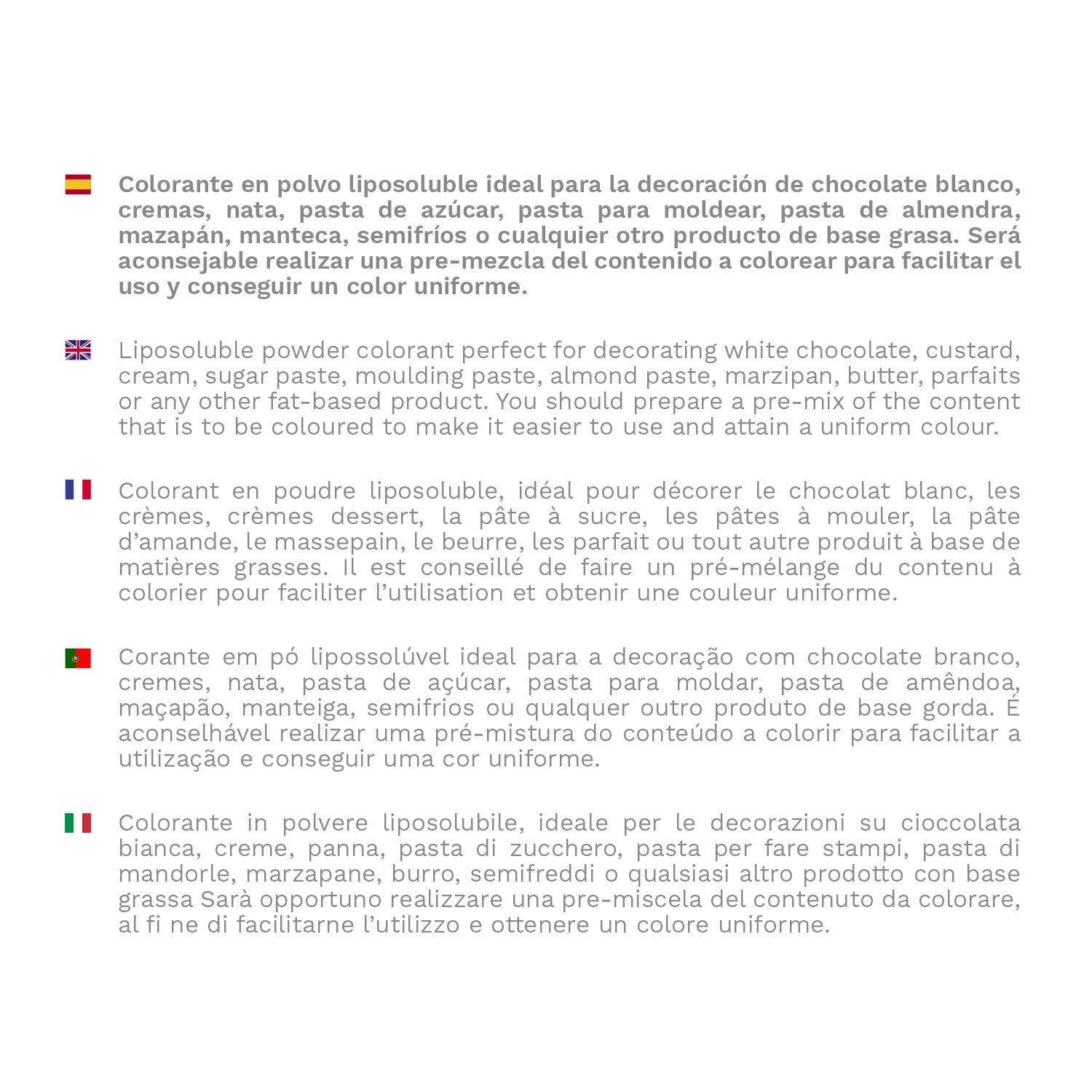 COLORANT EN POUDRE LIPOSOLUBLE ROSE 25GR