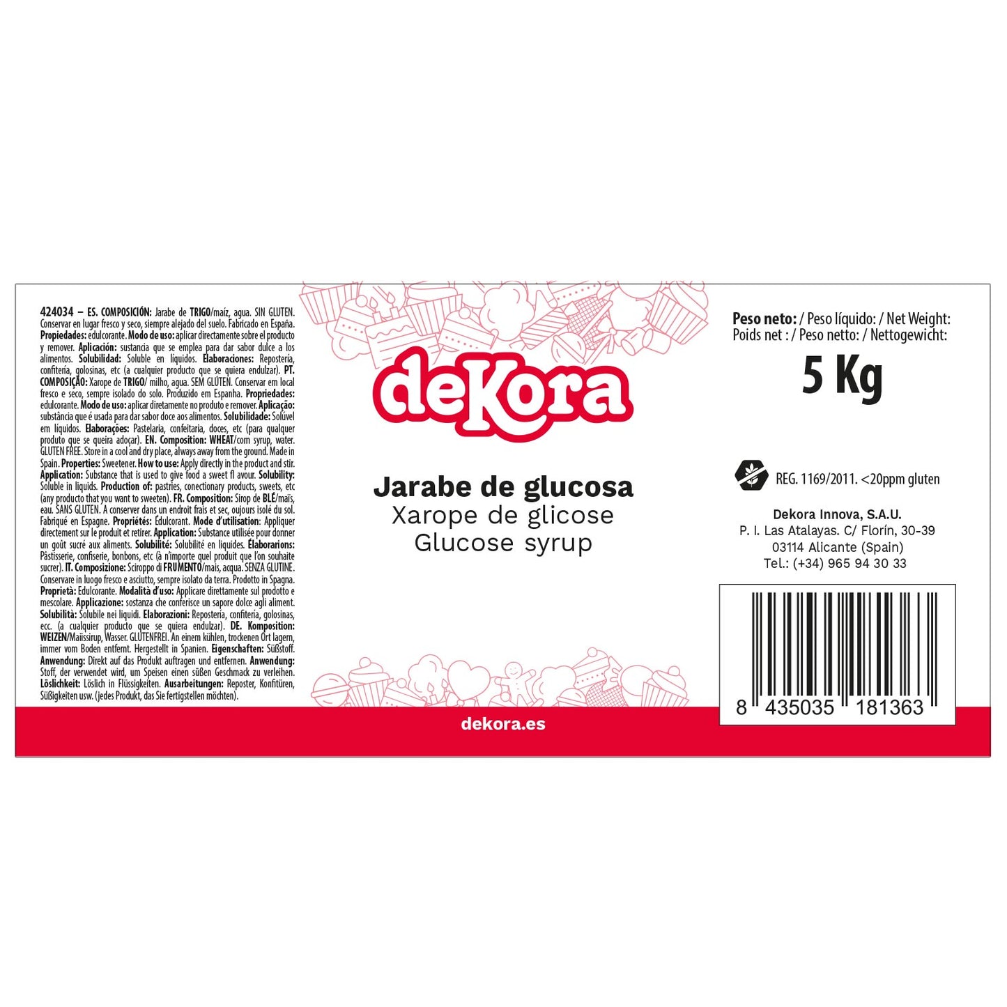 SCIROPPO DI GLUCOSIO 44º 5KG