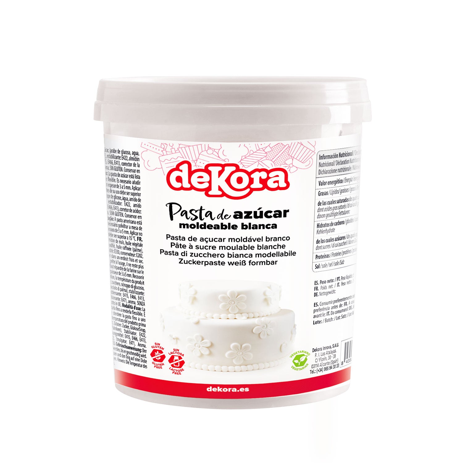 PÂTE À SUCRE À MODELER BLANCHE 1 kg