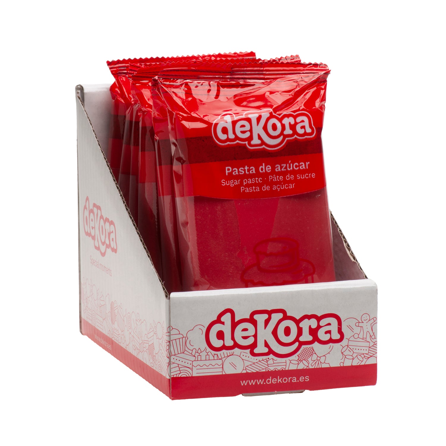 PASTA DE AÇÚCAR/FONDANT VERMELHO 250 GR