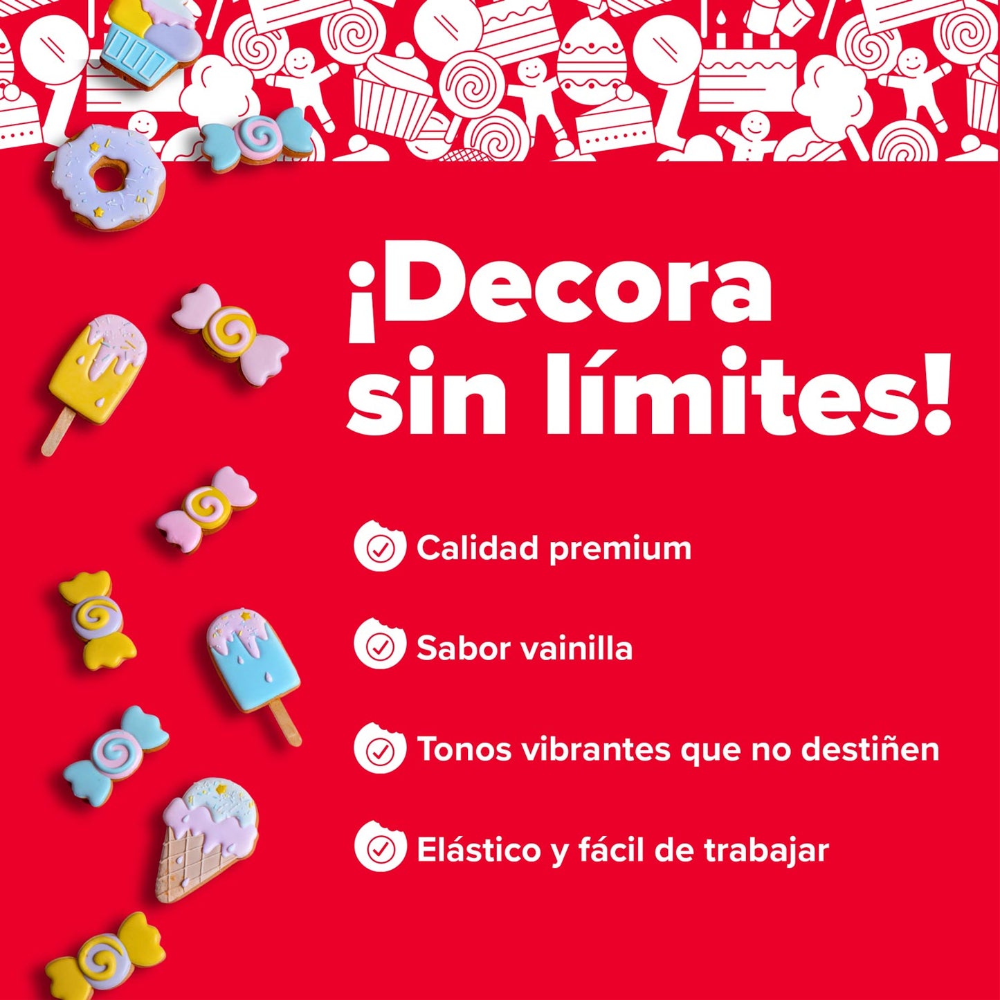 PÂTE DE SUCRE/FONDANT BLANC 150 GR