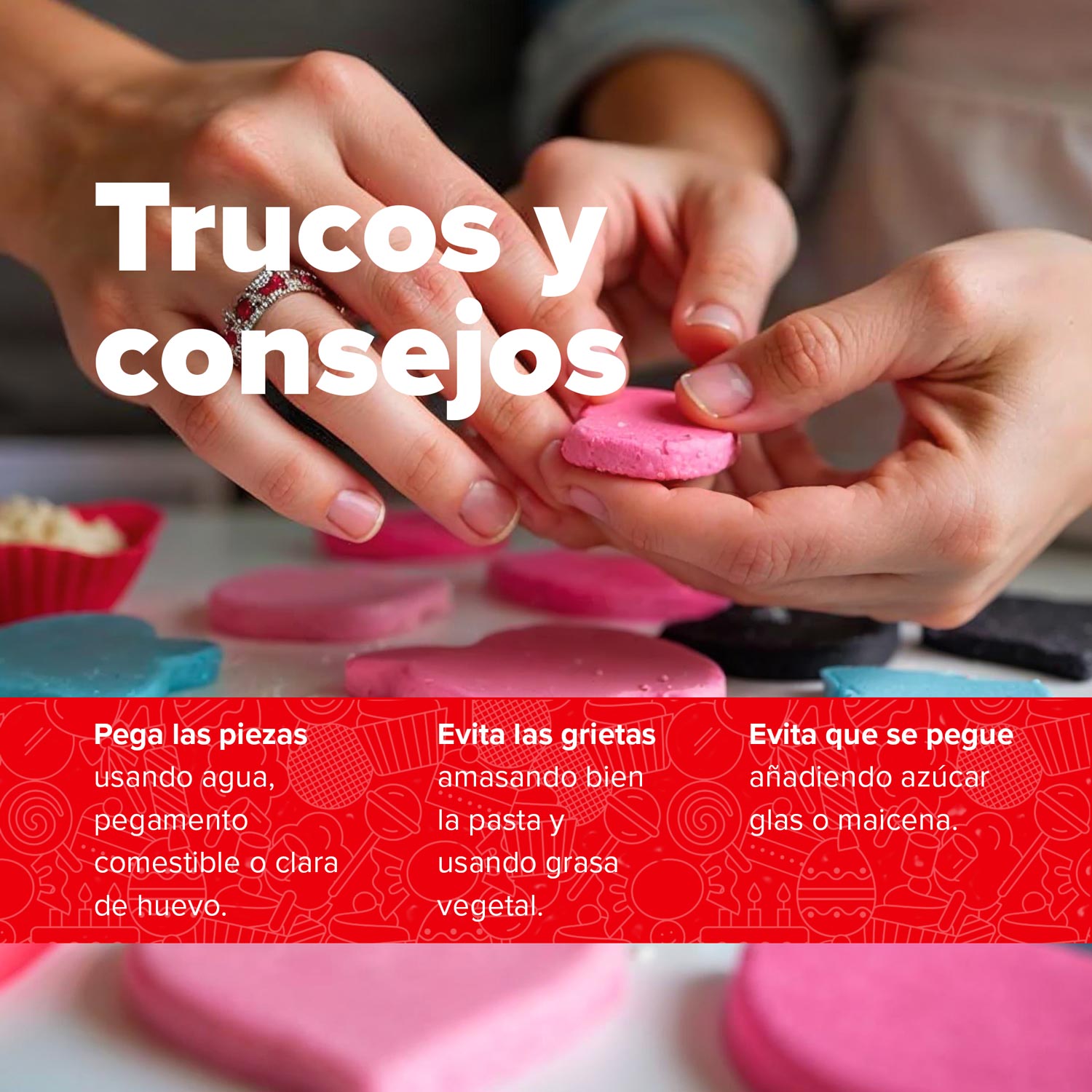 PÂTE DE SUCRE/FONDANT ROUGE 150 GR