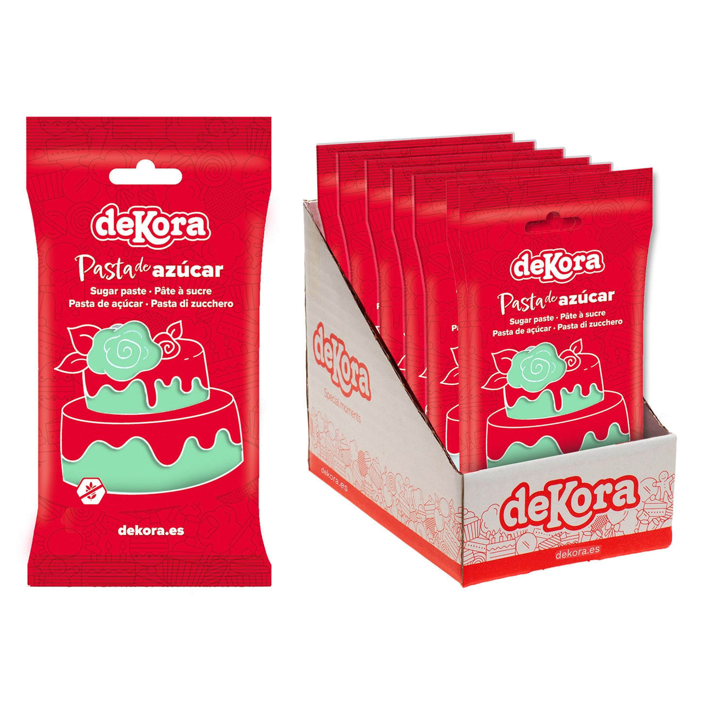 SUGAR PASTE/FONDANT MINT GREEN  250 GR