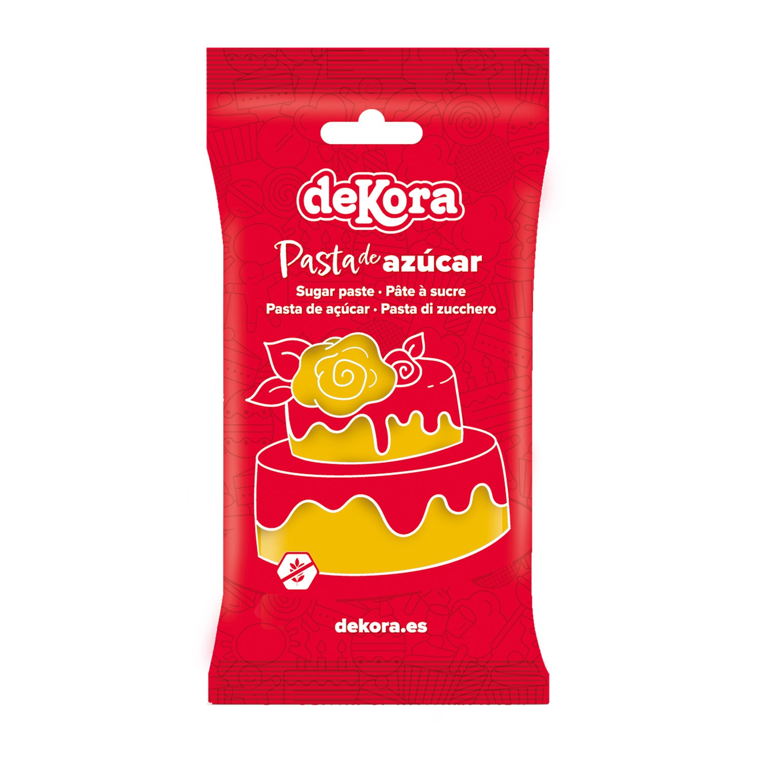 SUGAR PASTE/FONDANT YELLOW SUN DROPS 250 GR