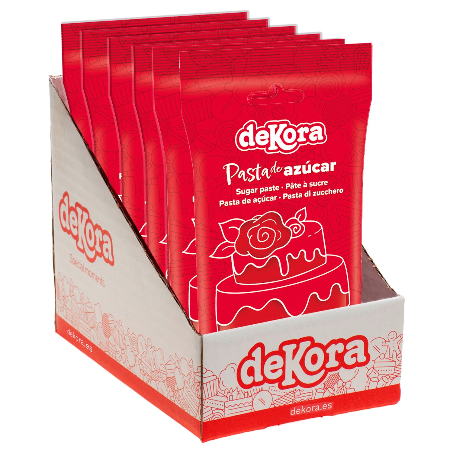 FONDANT ROJO PASSION RED 250GR