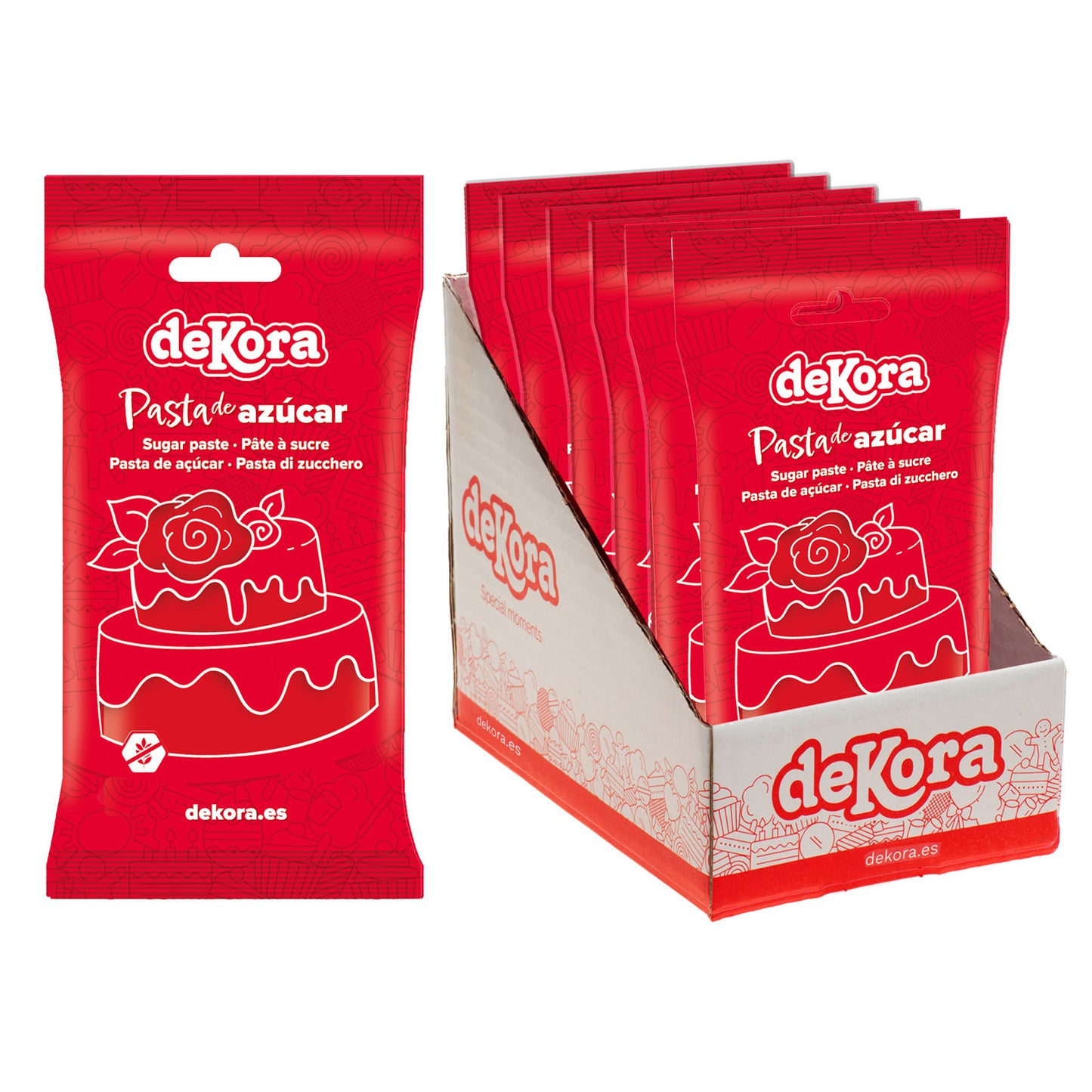 FONDANT ROJO PASSION RED 250GR