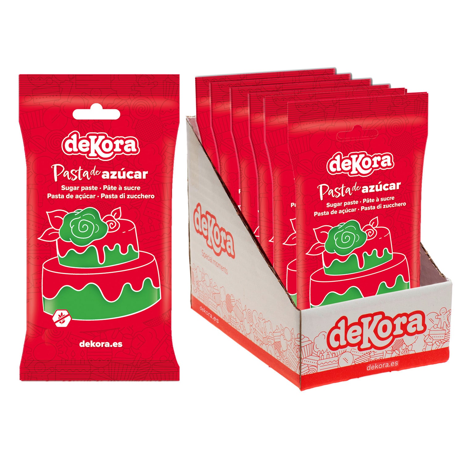 FONDANT VERDE EMERALD GREEN 250GR
