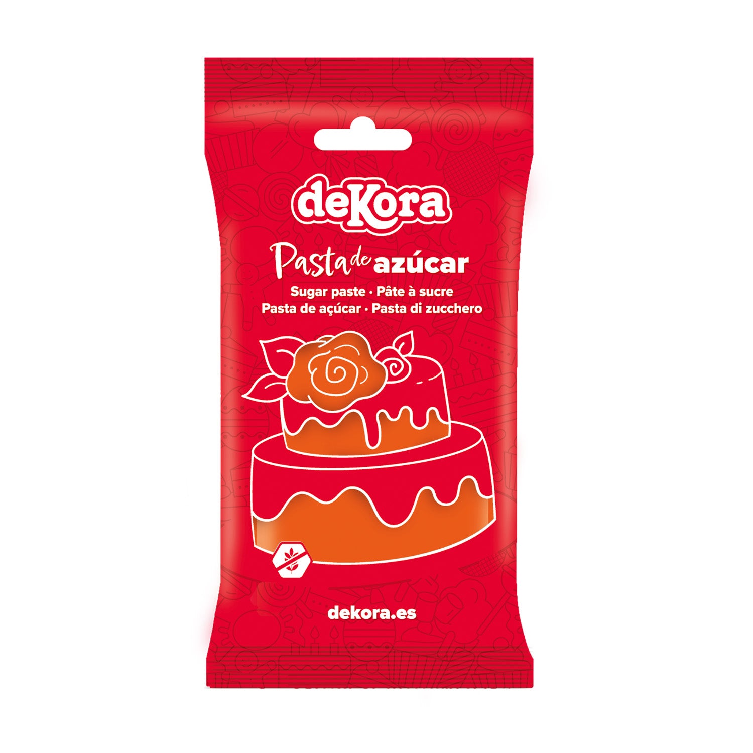 FONDANT NARANJA ORANGE GLACE 250 GR