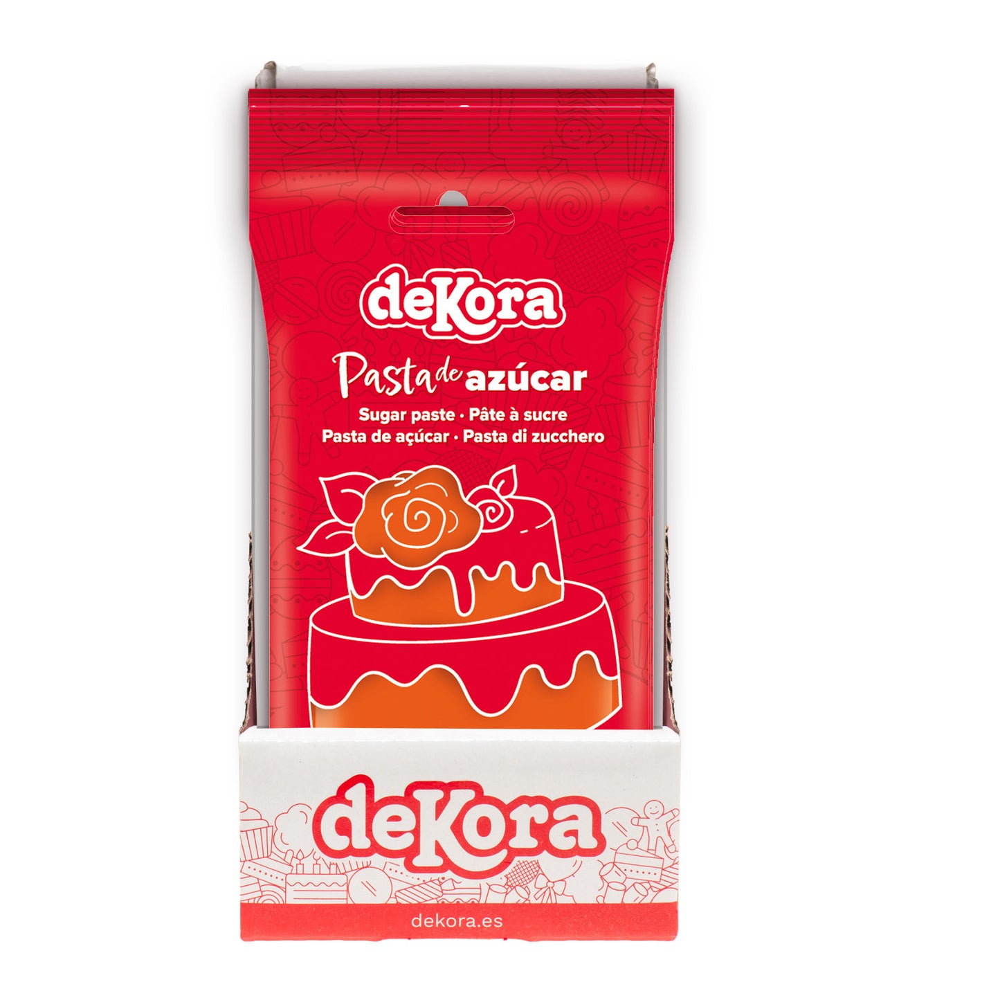 FONDANT NARANJA ORANGE GLACE 250 GR