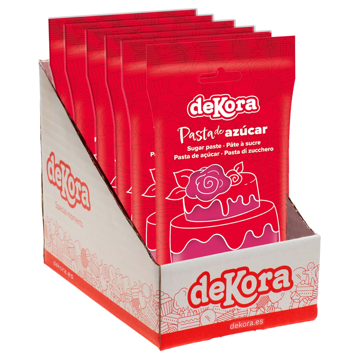 FONDANT ROSA CHICLETE 250 GR