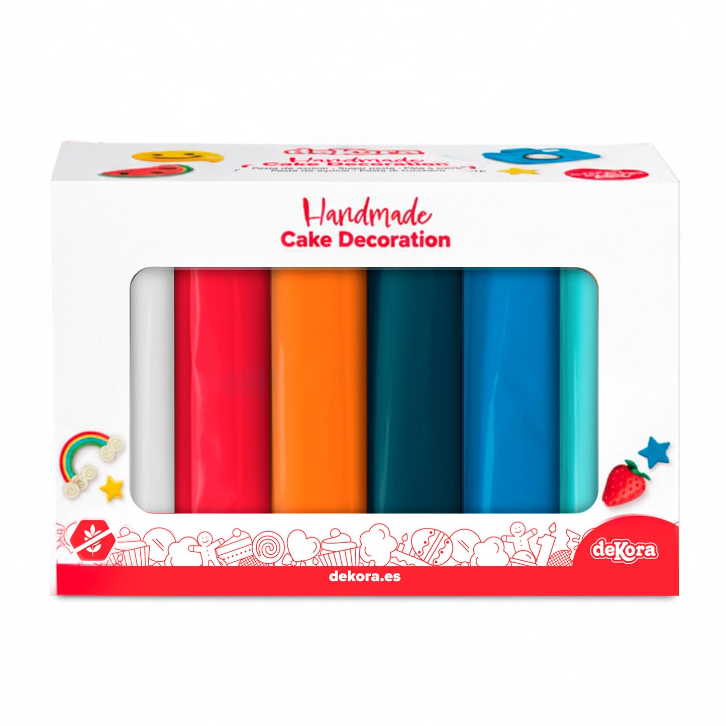 MISSÃO ESPACIAL PACK FONDANT 6 CORES 600GR