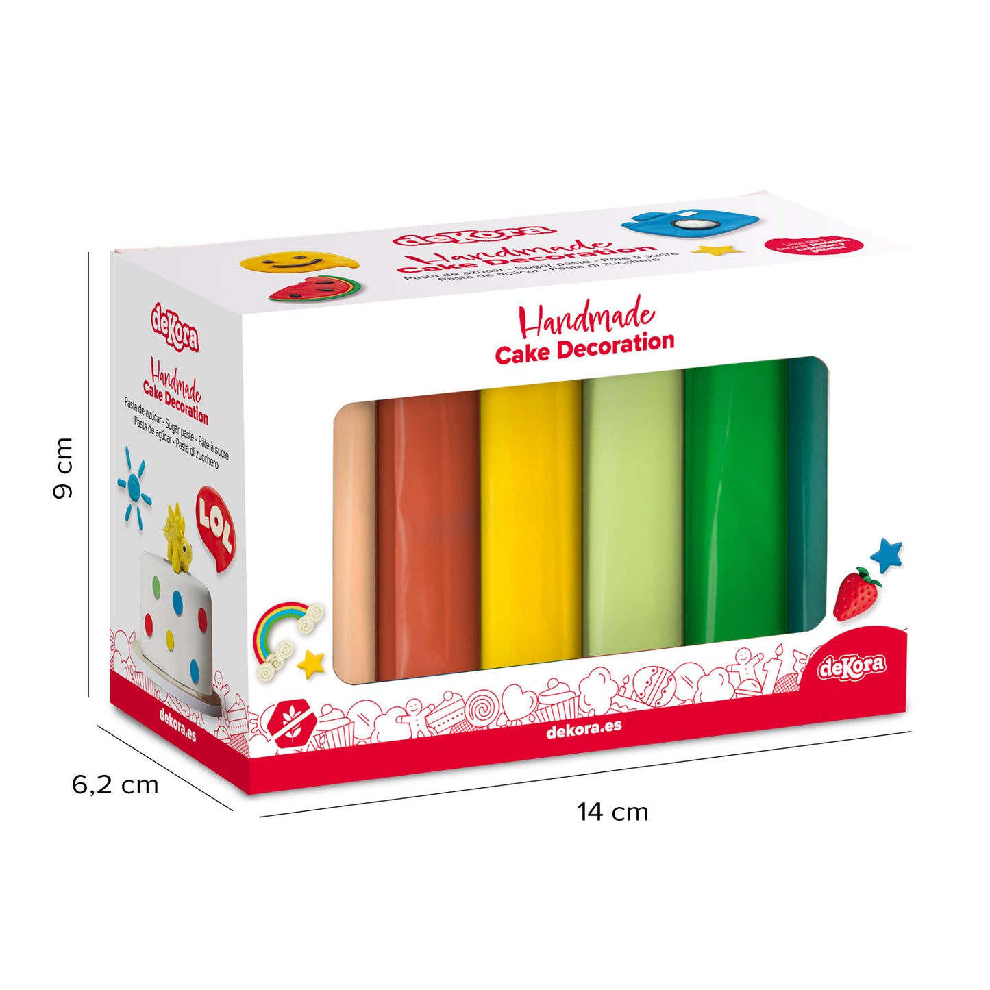 A SELVA PACK FONDANT 6 CORES 600GR
