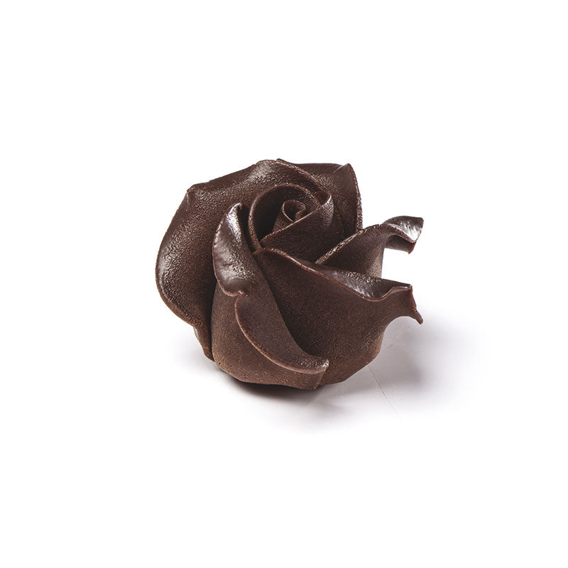 ROSE CHOCOLAT NOIR 45 x 30MM