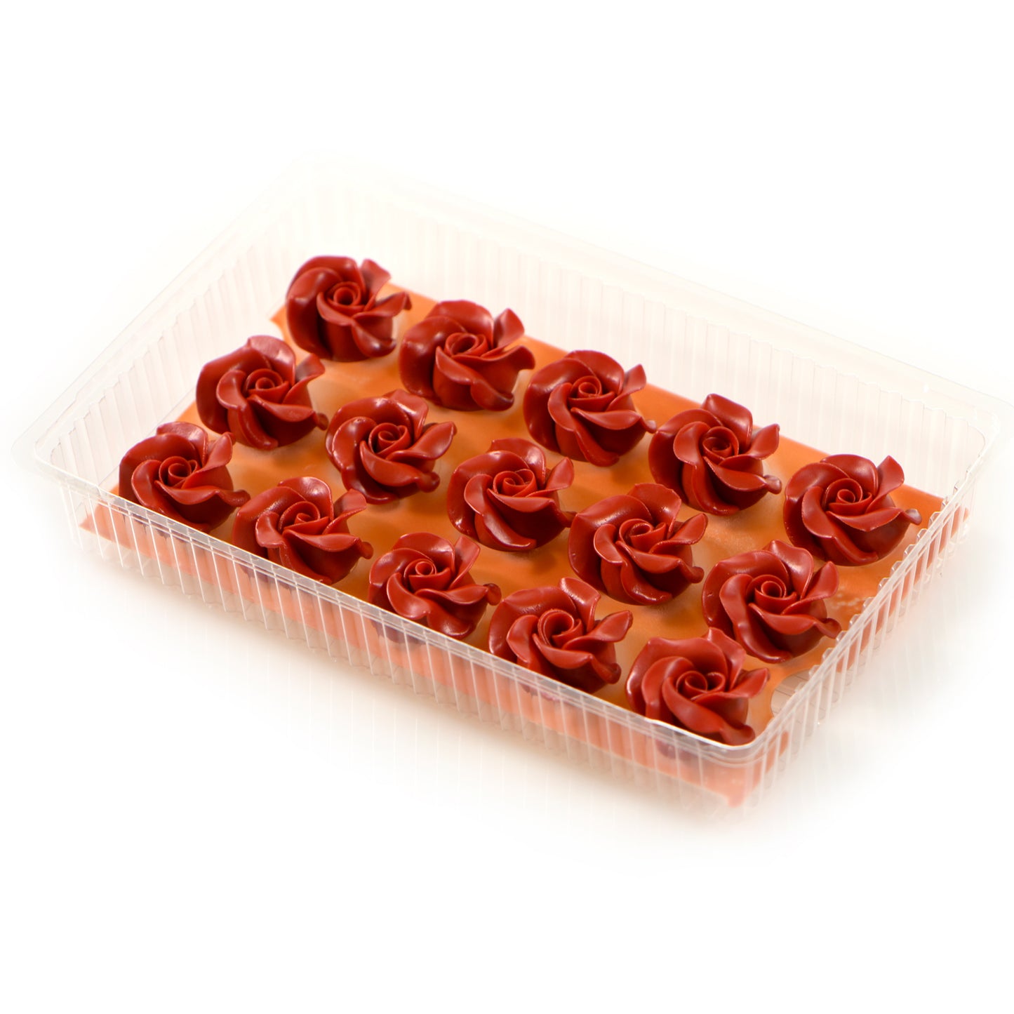 ROSA DE CHOCOLATE VERMELHA 45 x 30MM