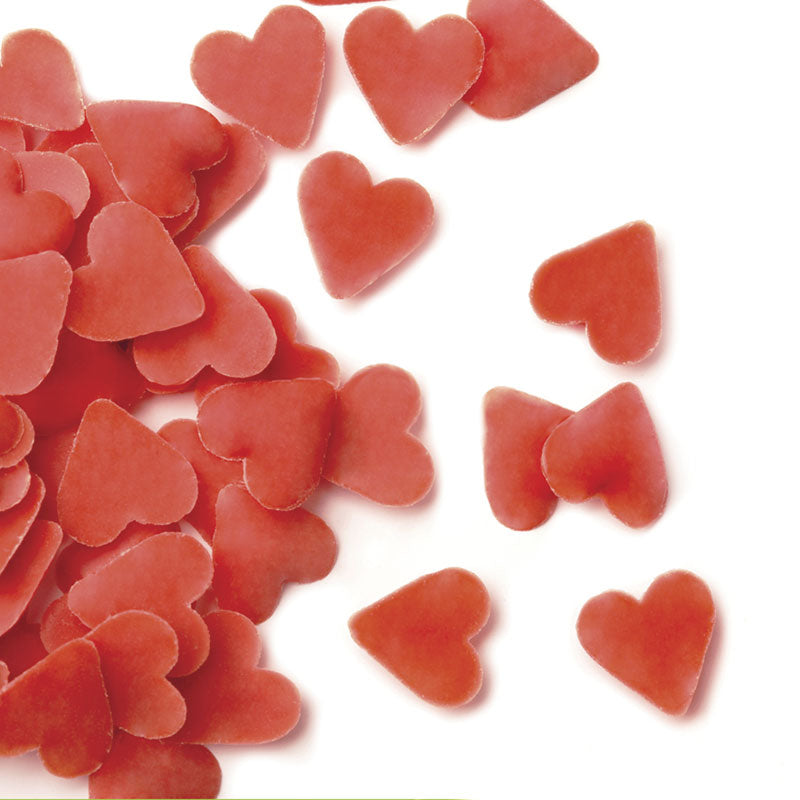 CONFETTIS CHOCOLAT COEURS ROUGES 600GR