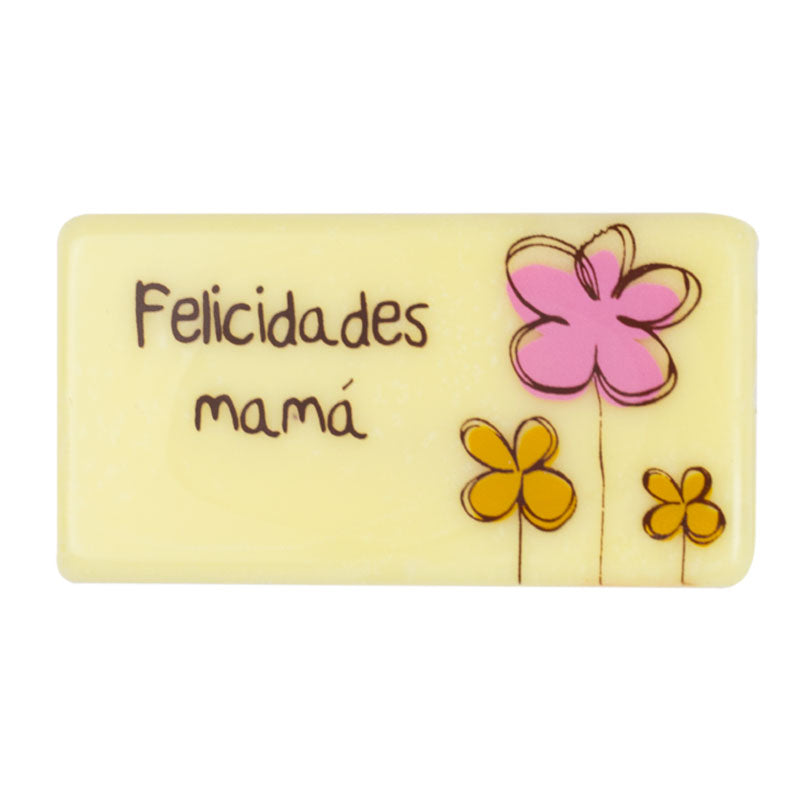 PLACA CHOCO RECTANGULAR DIA DE LA MADRE