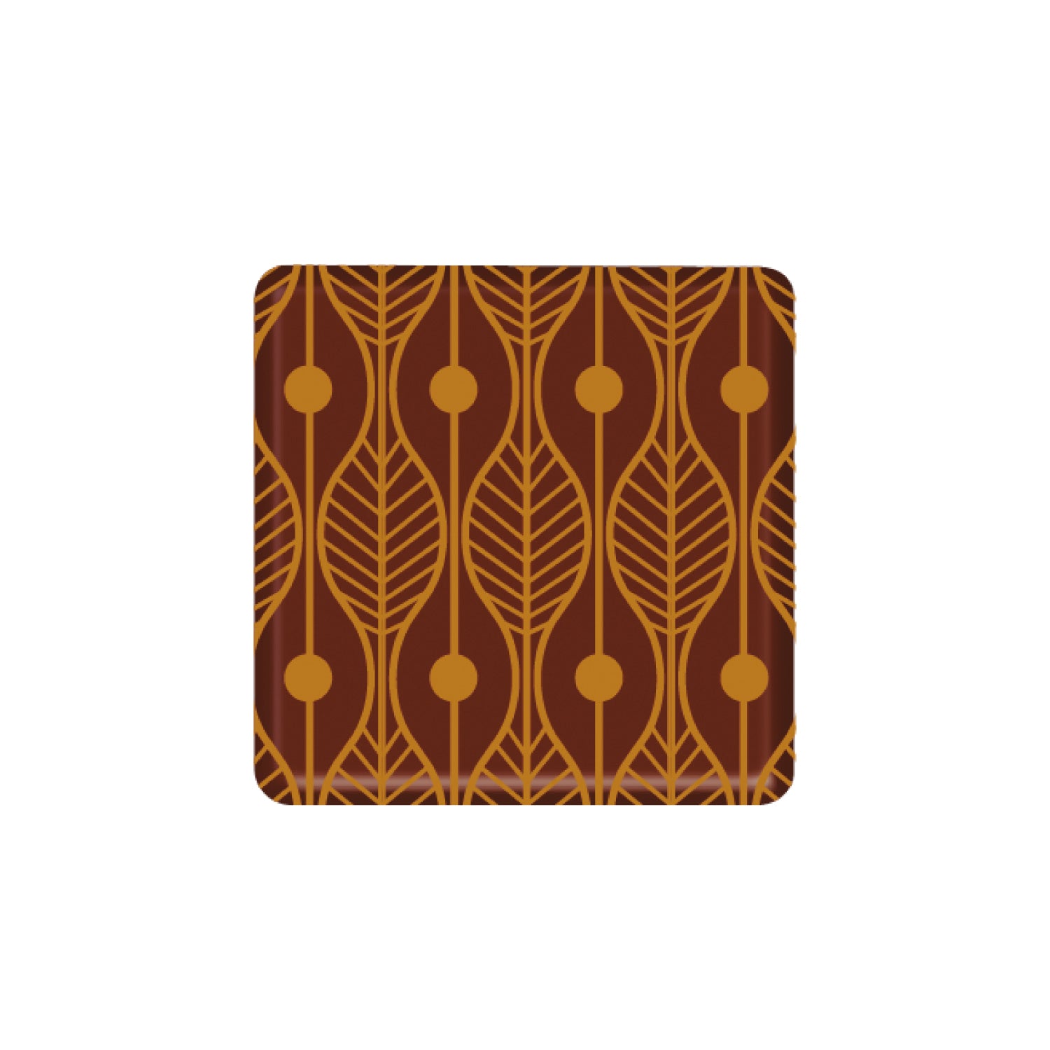 DÉCORATION EN CHOCOLAT JURA CARRÉ PANTHÈRE 29X29MM