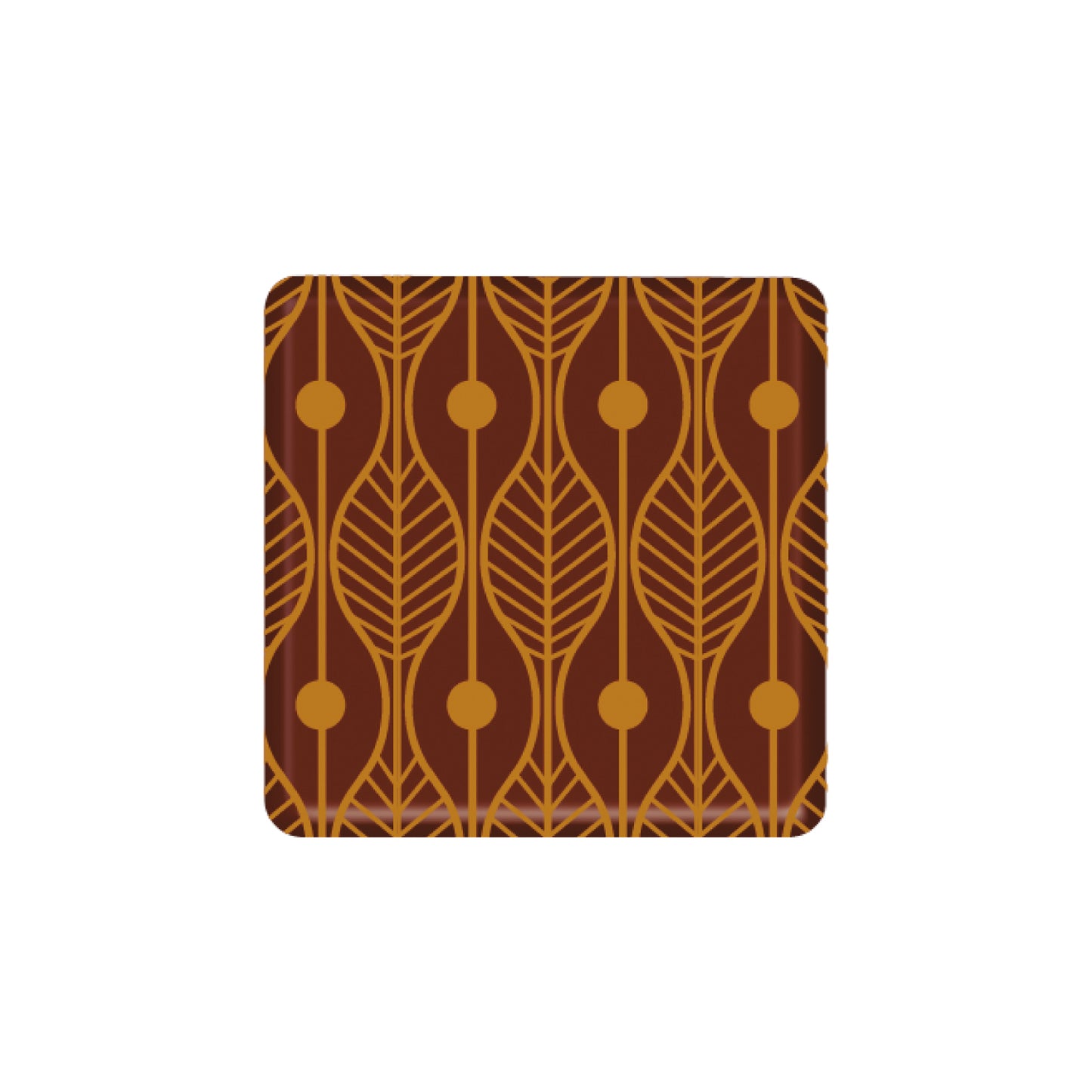 DÉCORATION EN CHOCOLAT JURA CARRÉ PANTHÈRE 29X29MM