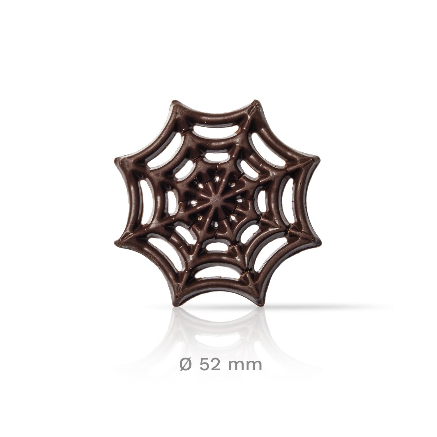 DARK CHOCOLATE DECORATION HALLOWEEN SPIDER WEB 110 UNITS
