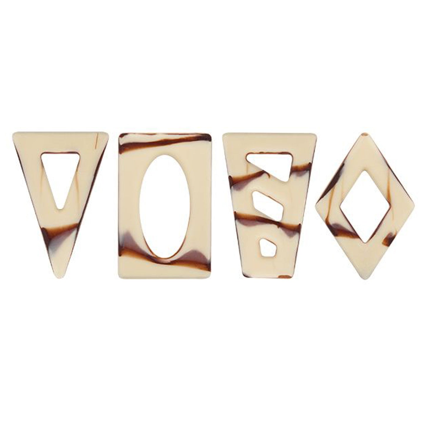 SET FILIGRANE CHOCOLAT ART DECOR 6CM