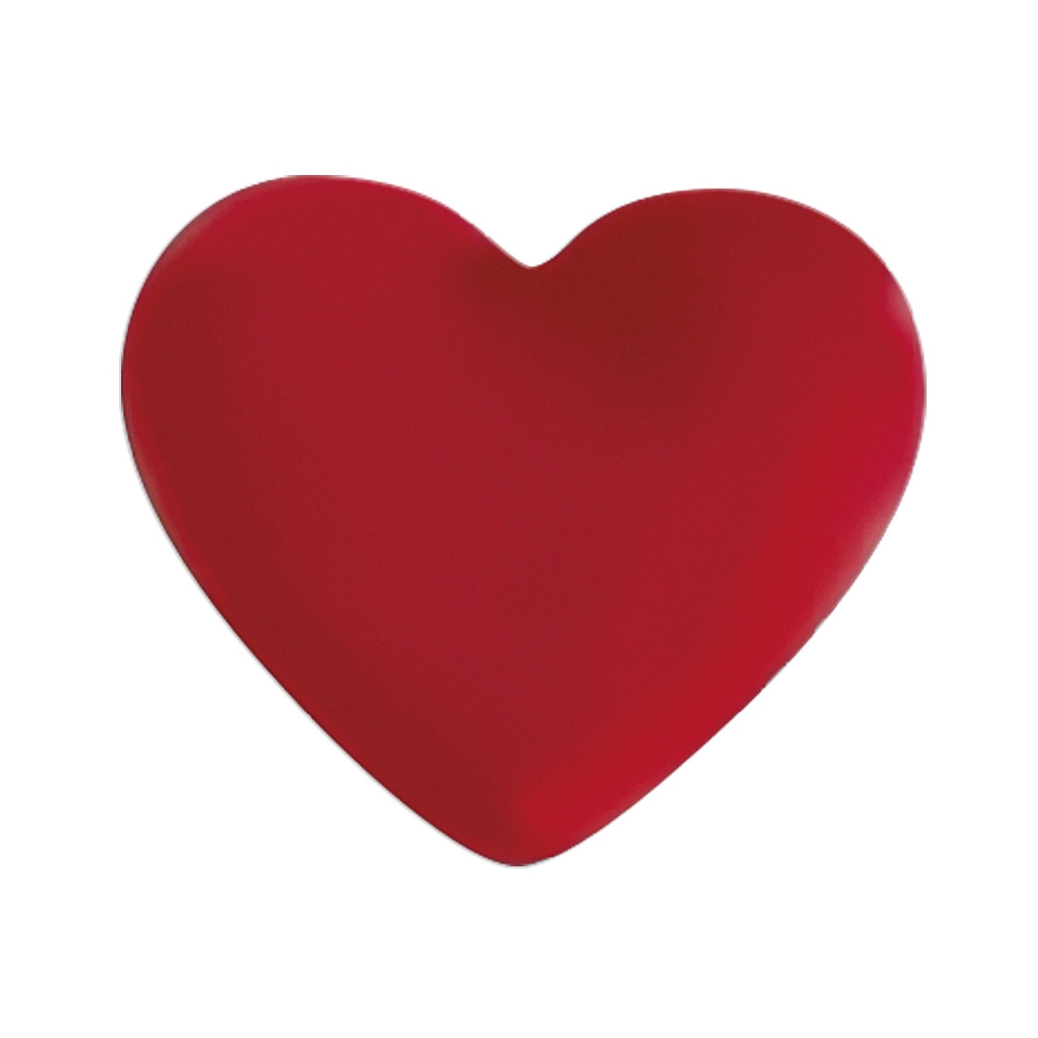 COEUR ROUGE 2D CHOCOLAT NOIR 30X27MM