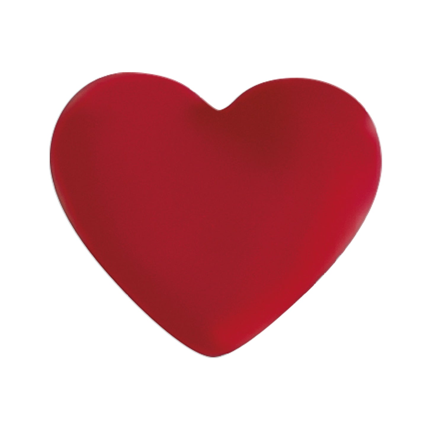 COEUR ROUGE 2D CHOCOLAT NOIR 30X27MM