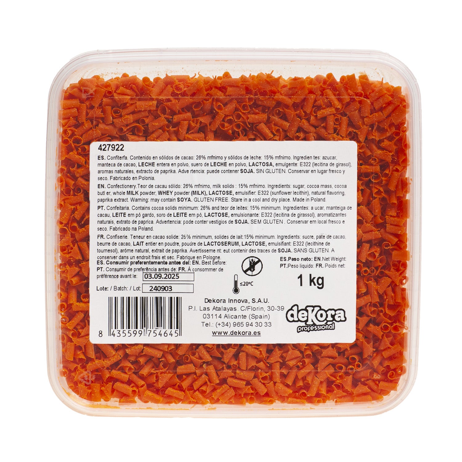 RIZO SABOR LARANJA CHOCOLATE 1KG