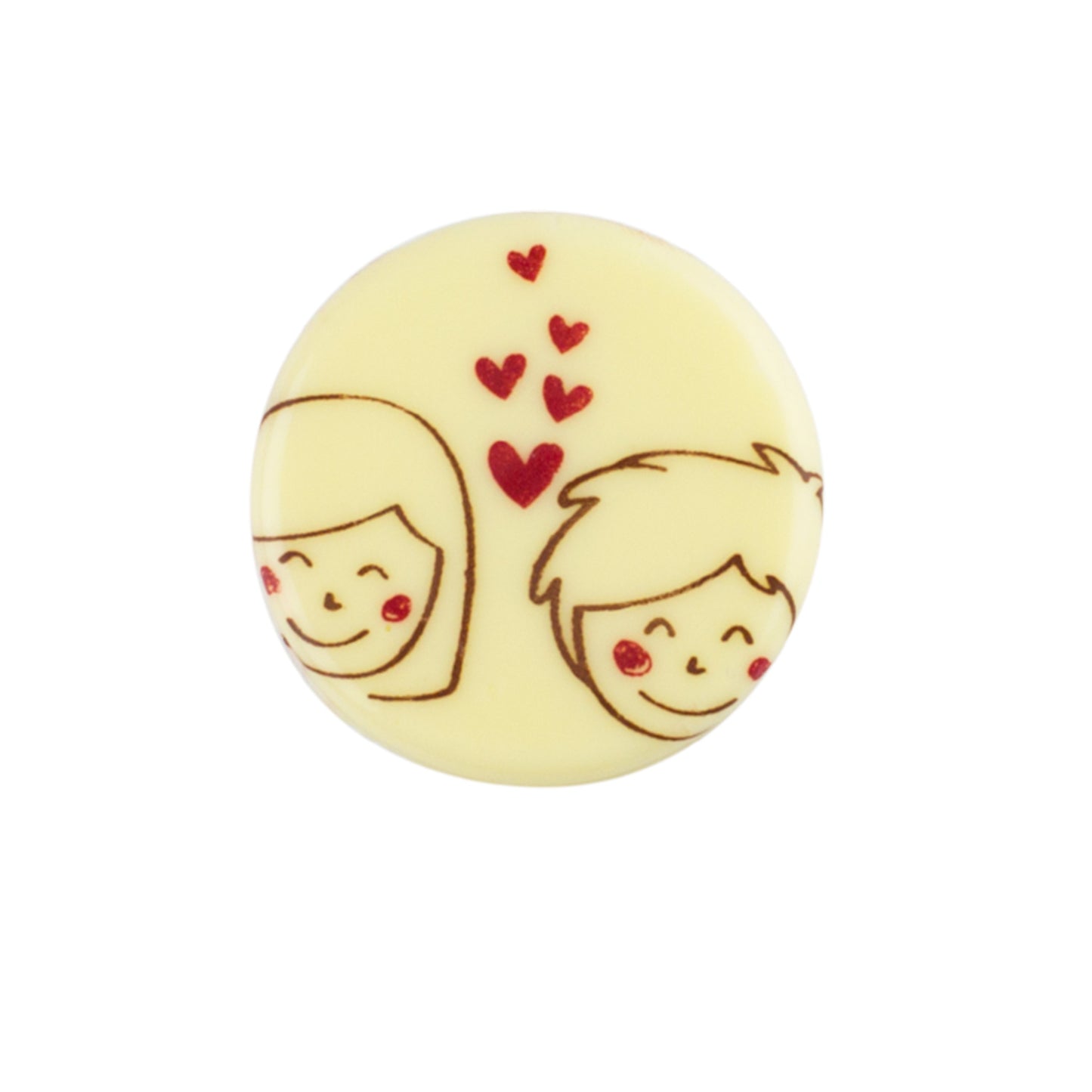 ASSIETTE AMOUREUX DU CHOCOLAT BLANC Ø 30MM