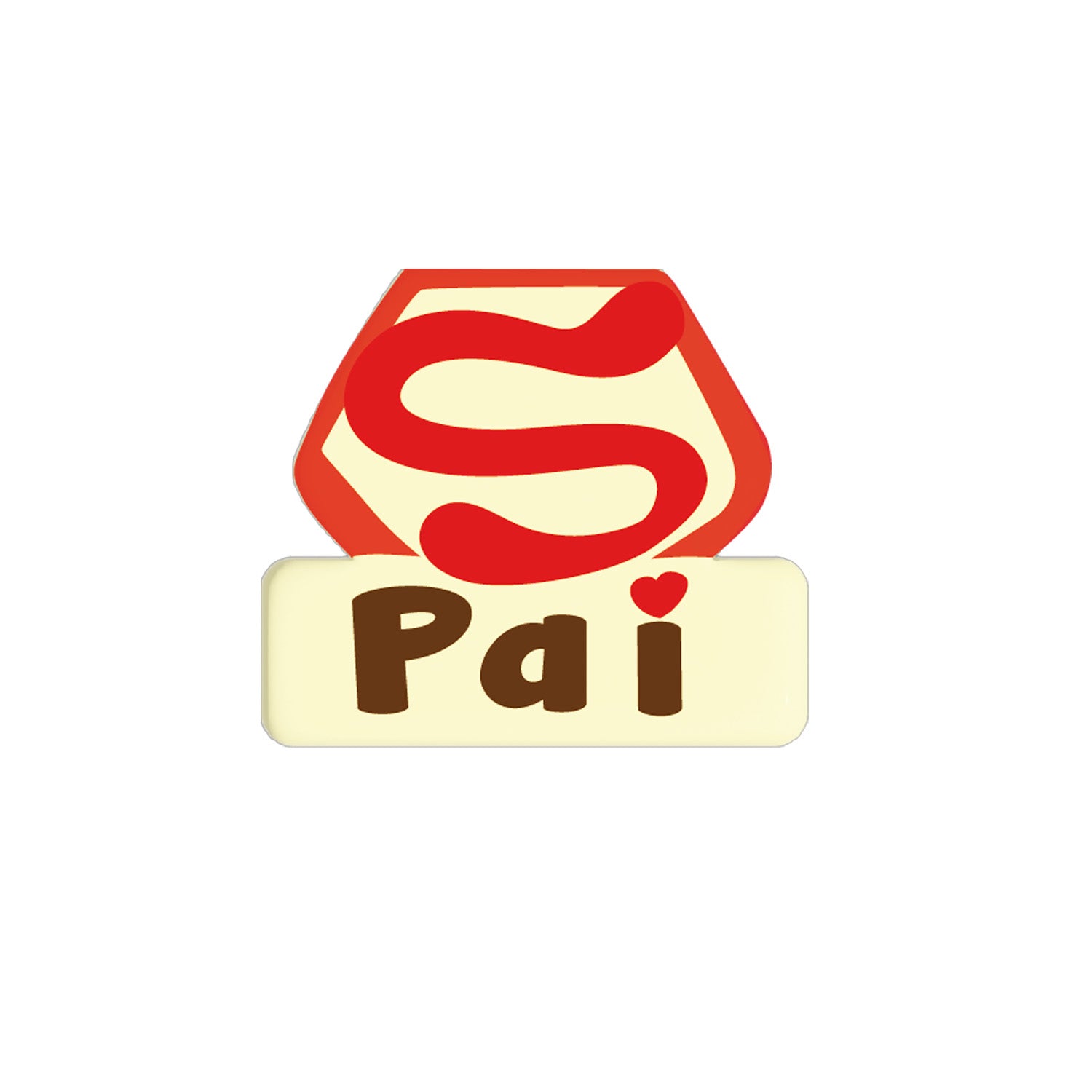SUPER PAI WHITE CHOCOLATE PLATE 32X37MM