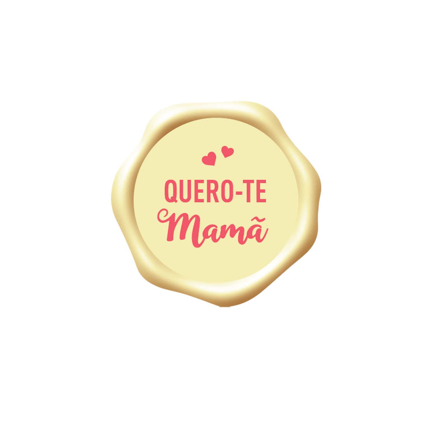 ASSIETTE CHOCOLAT BLANC QUERO-TE MAMÃ Ø 34MM