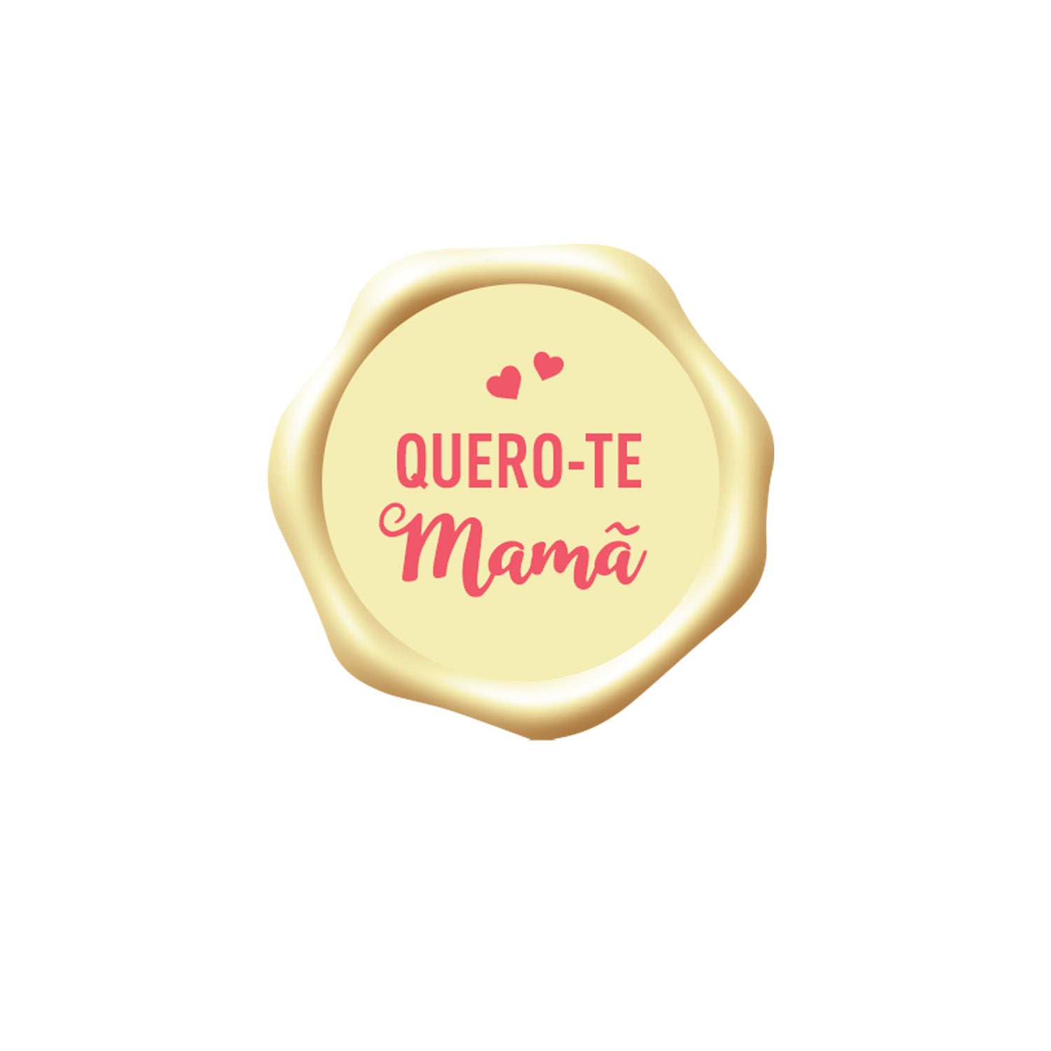 ASSIETTE CHOCOLAT BLANC QUERO-TE MAMÃ Ø 34MM