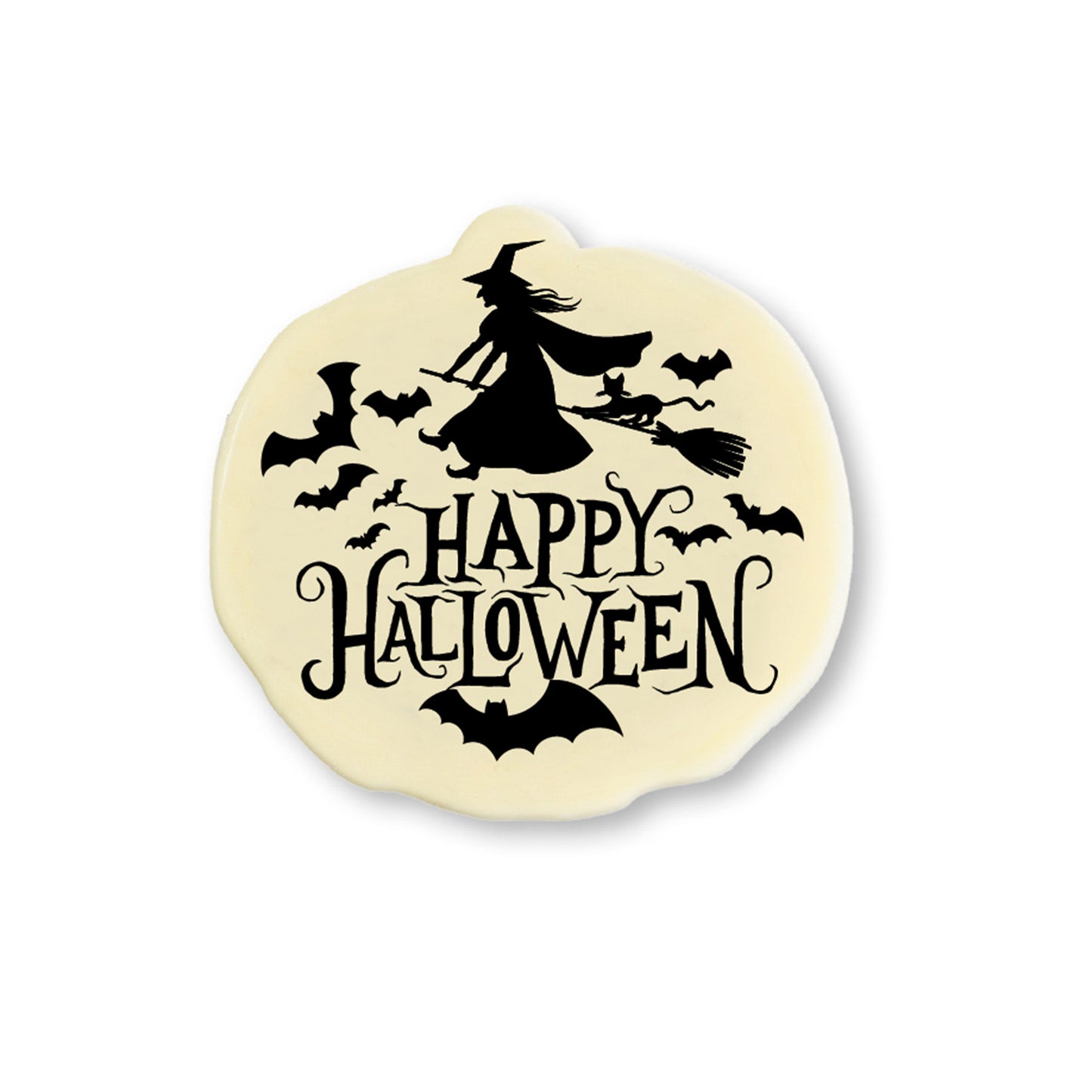 CHOCOLAT BLANC CITROUILLE HAPPY HALLOWEEN 44X46MM
