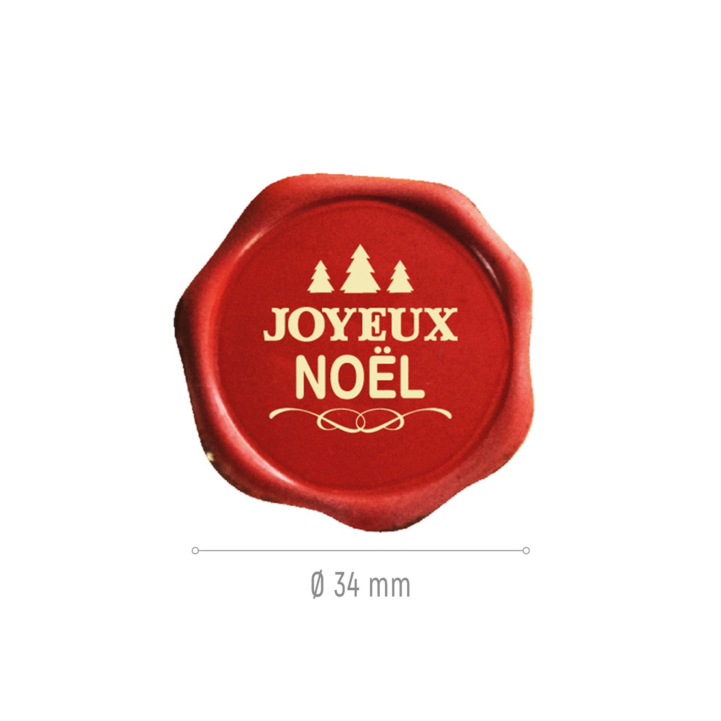 ASSORTIMENT CHOCOLAT BLANC JOYEUX NOËL Ø 34MM