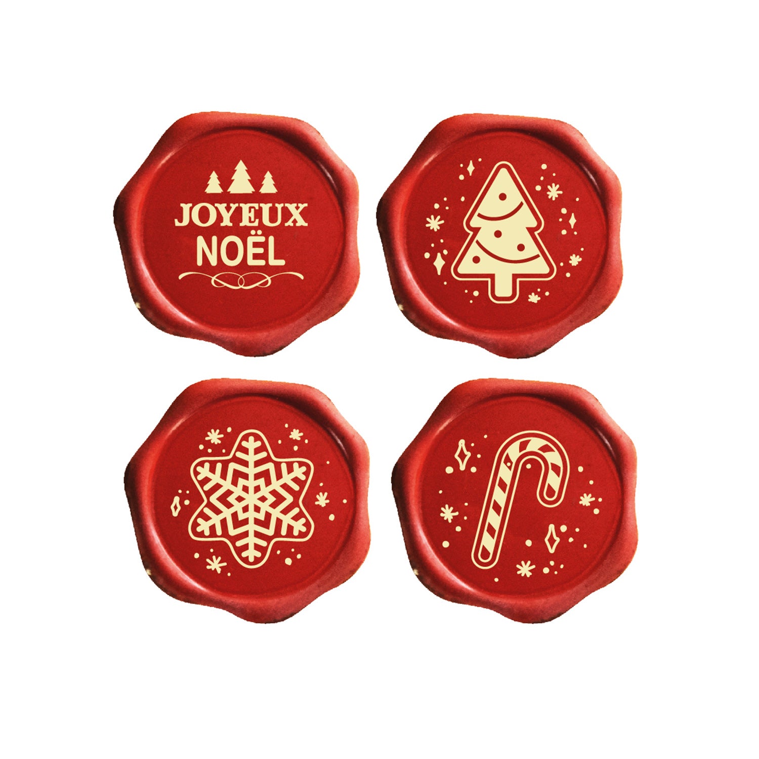 ASSORTIMENT CHOCOLAT BLANC JOYEUX NOËL Ø 34MM