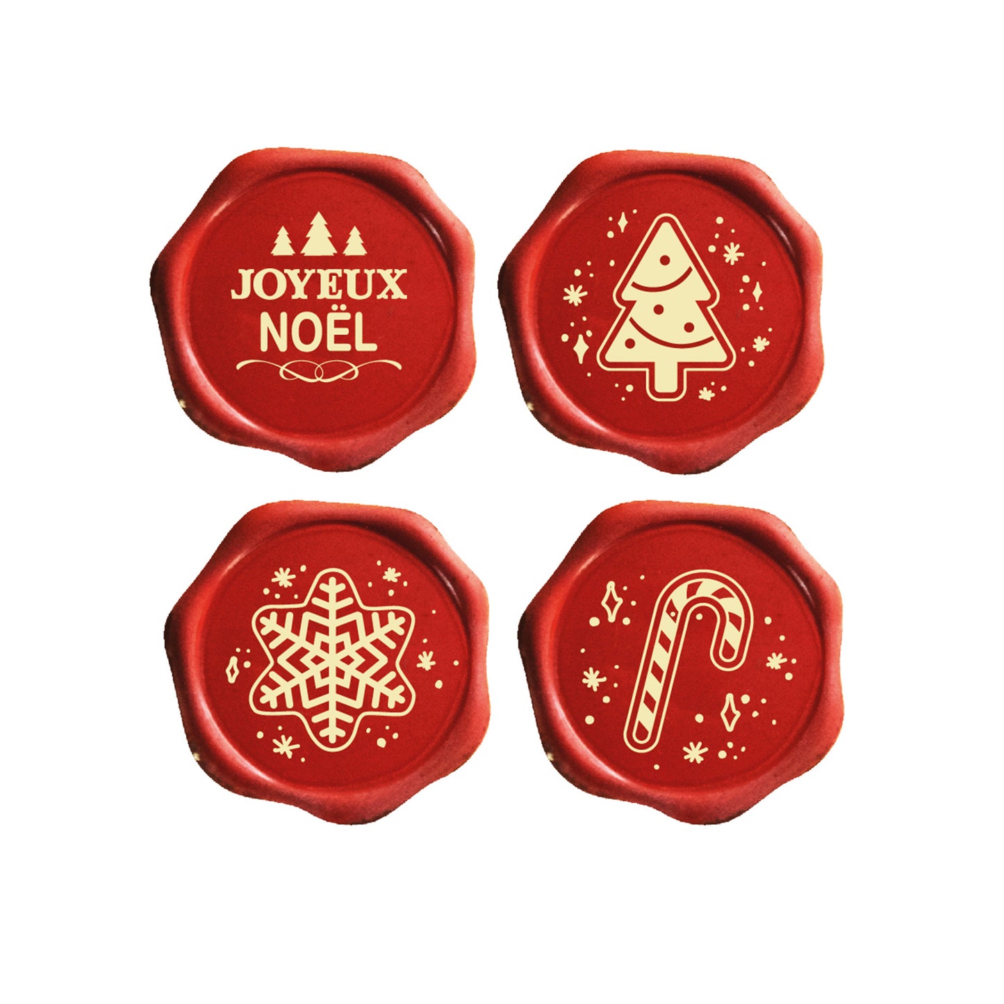 ASSORTIMENT CHOCOLAT BLANC JOYEUX NOËL Ø 34MM
